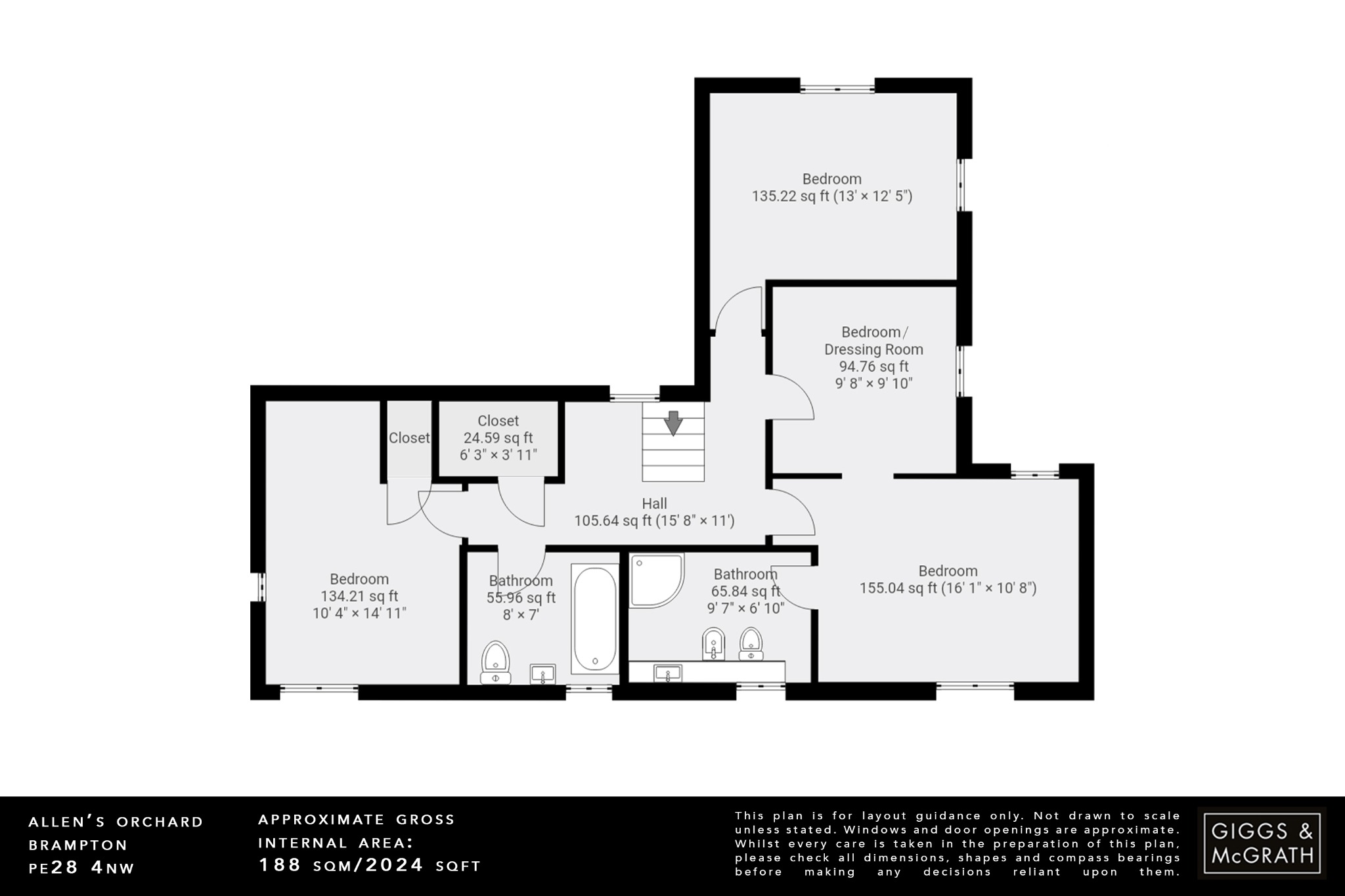 4 bed detached house for sale in Allens Orchard, Huntingdon - Property Floorplan