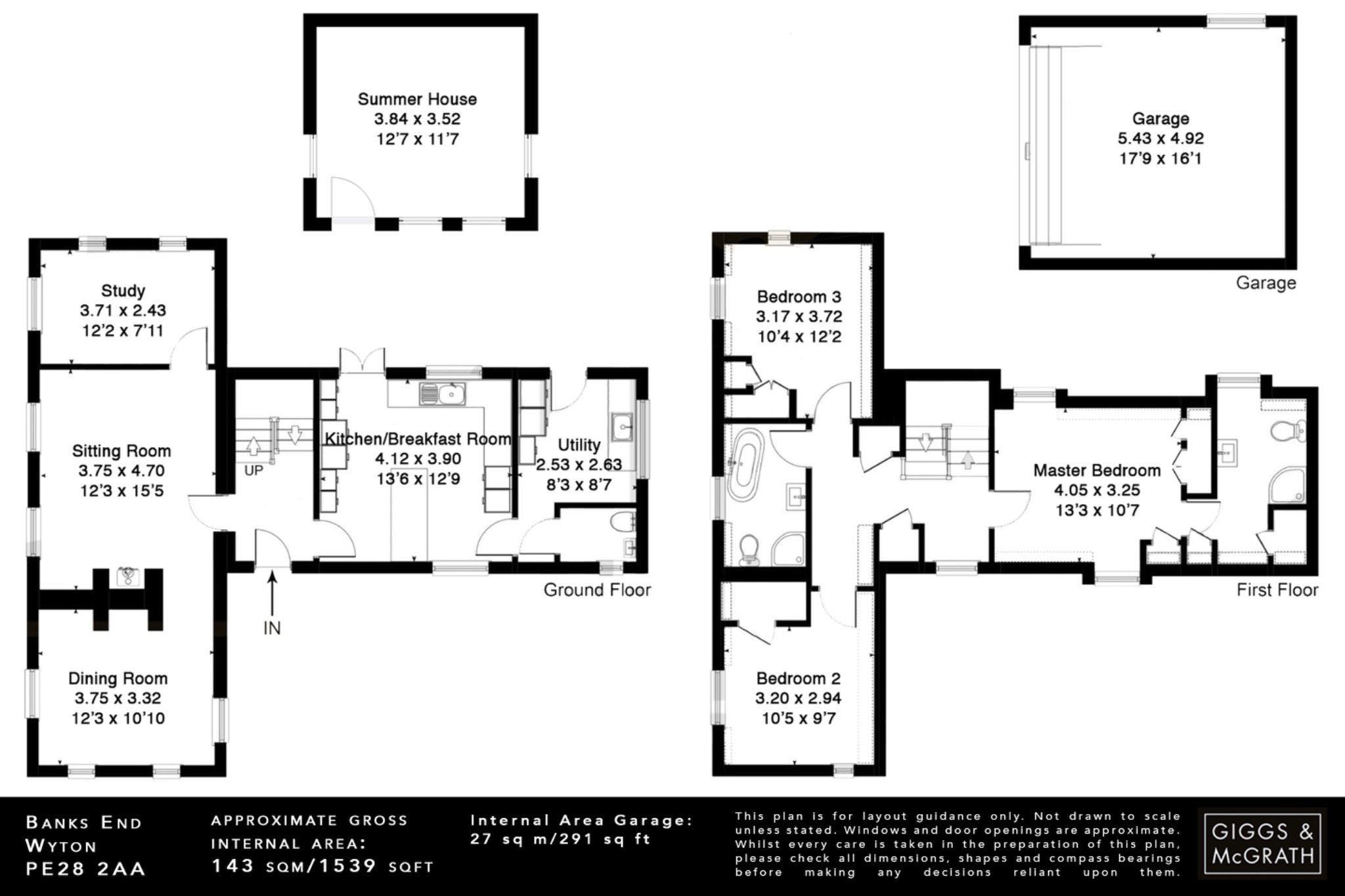 3 bed detached house for sale in Banks End, Huntingdon - Property Floorplan