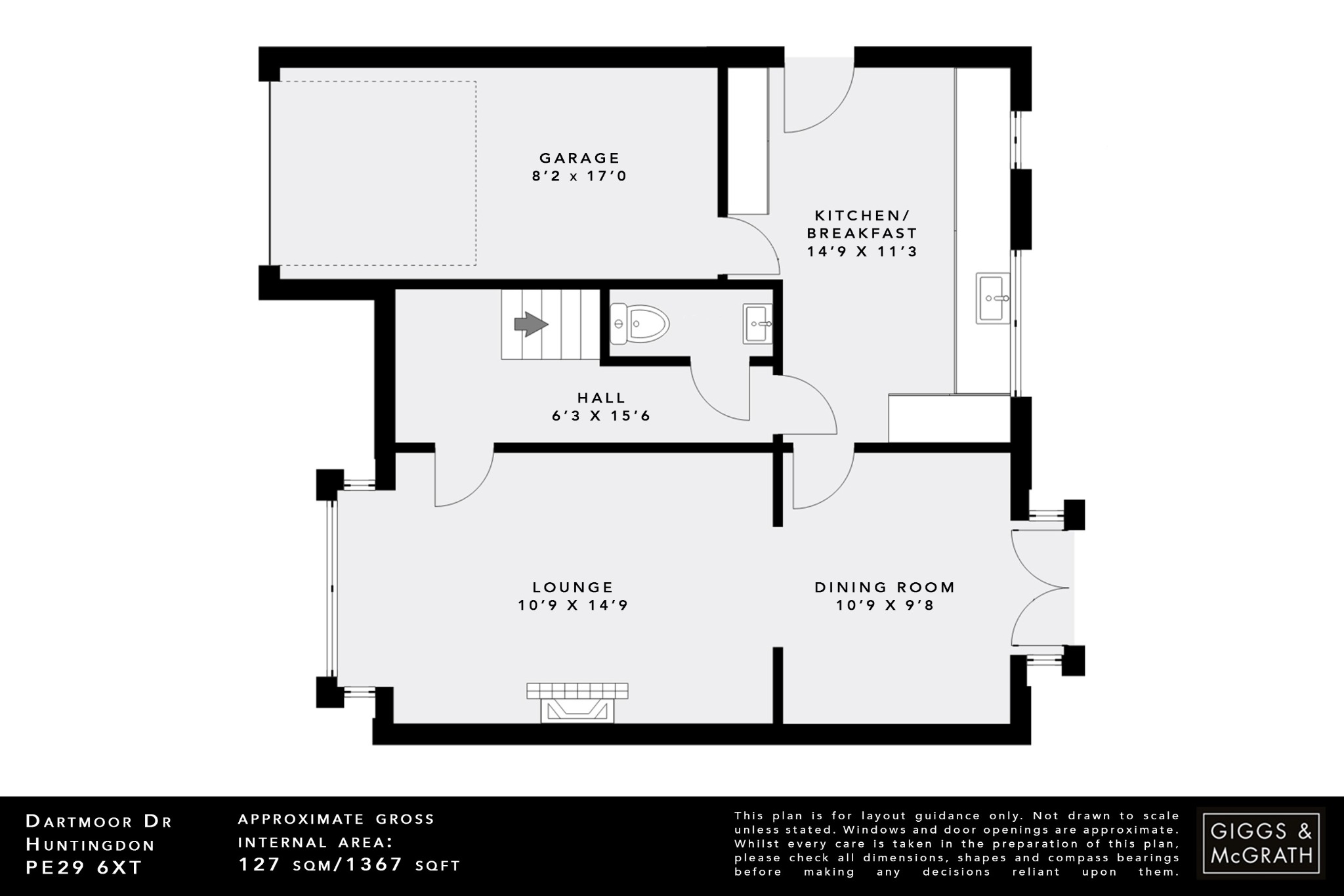 4 bed detached house for sale in Dartmoor Drive, Huntingdon - Property Floorplan