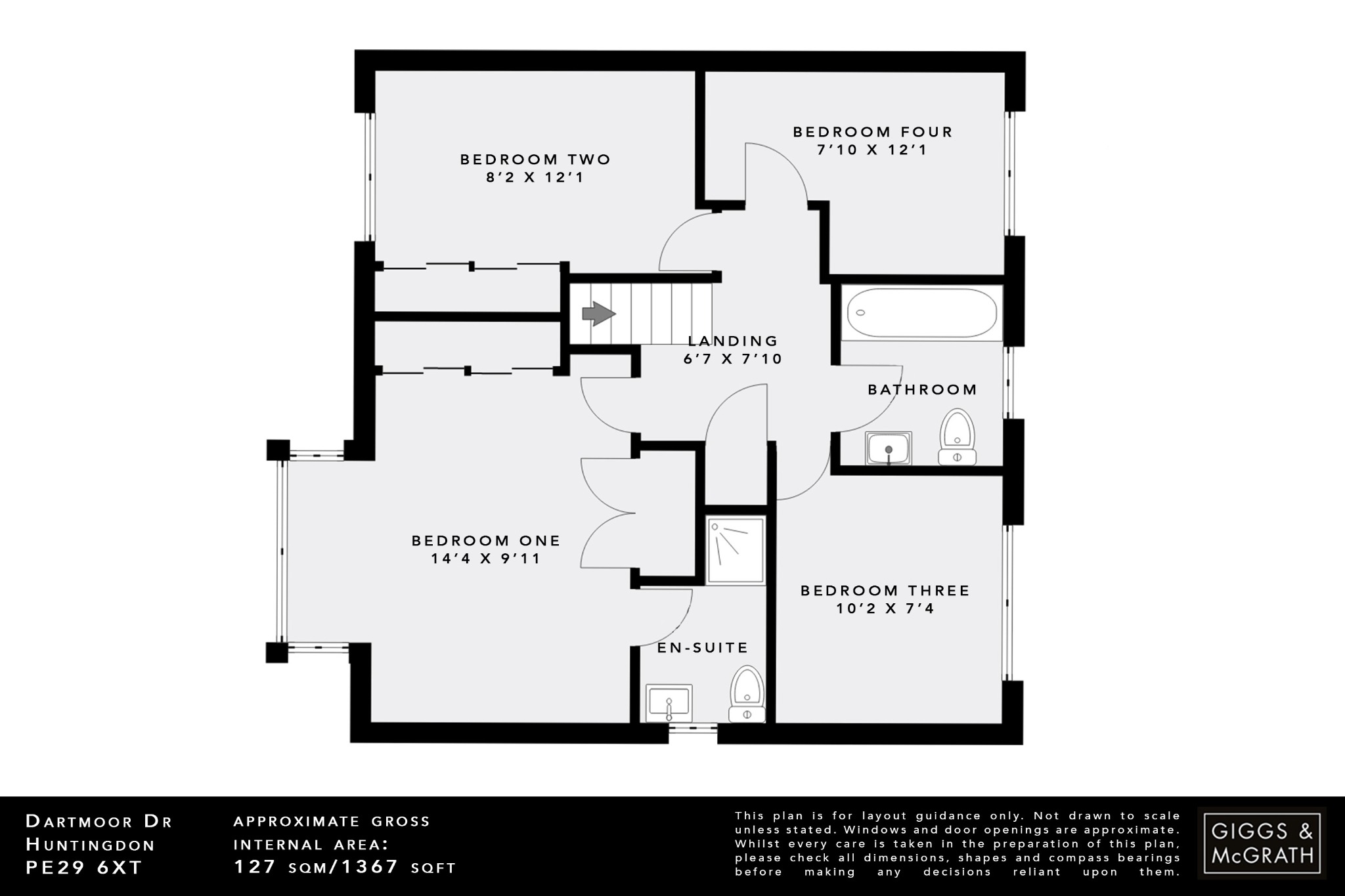 4 bed detached house for sale in Dartmoor Drive, Huntingdon - Property Floorplan