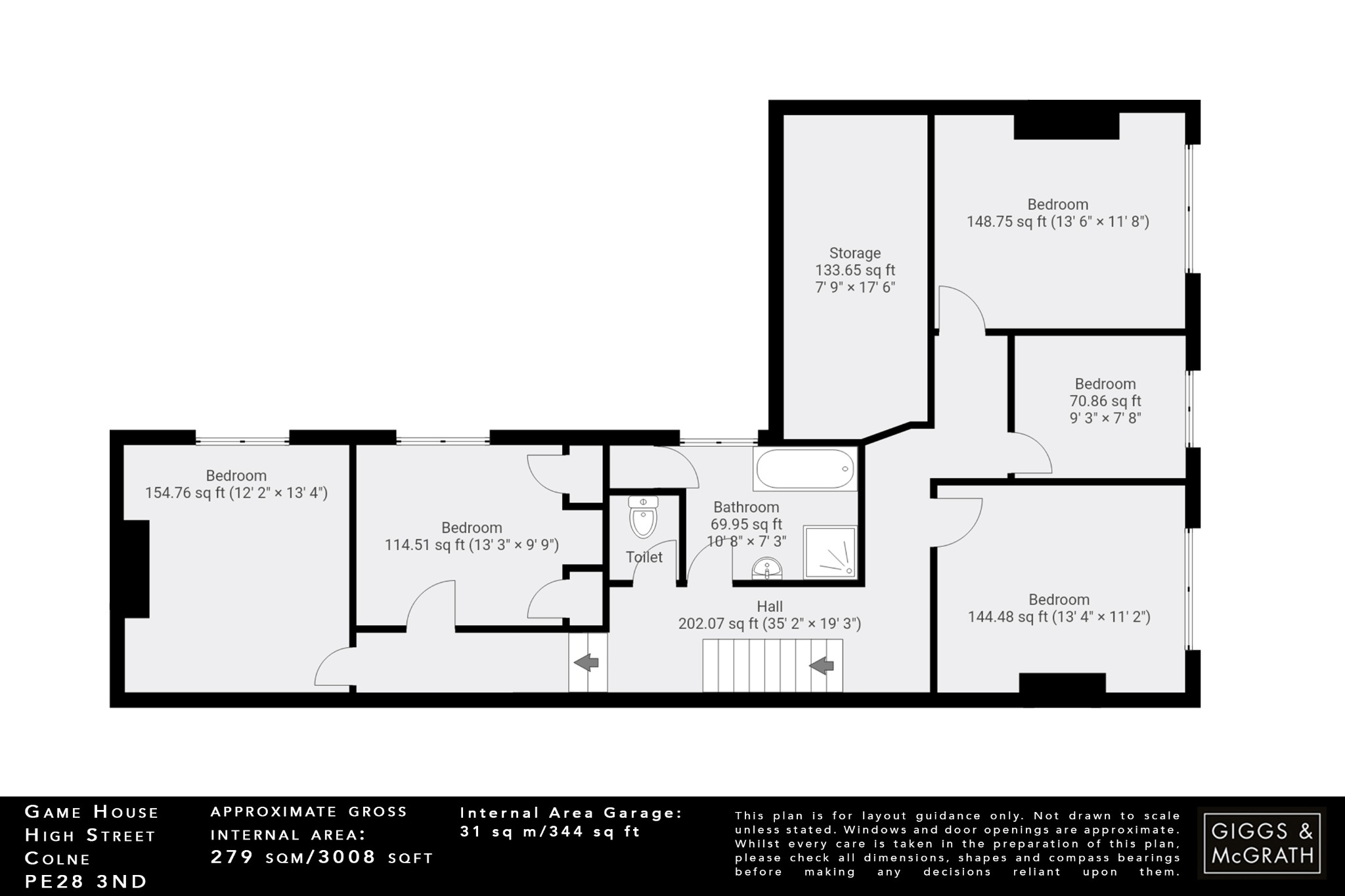 5 bed detached house for sale in High Street, Huntingdon - Property Floorplan