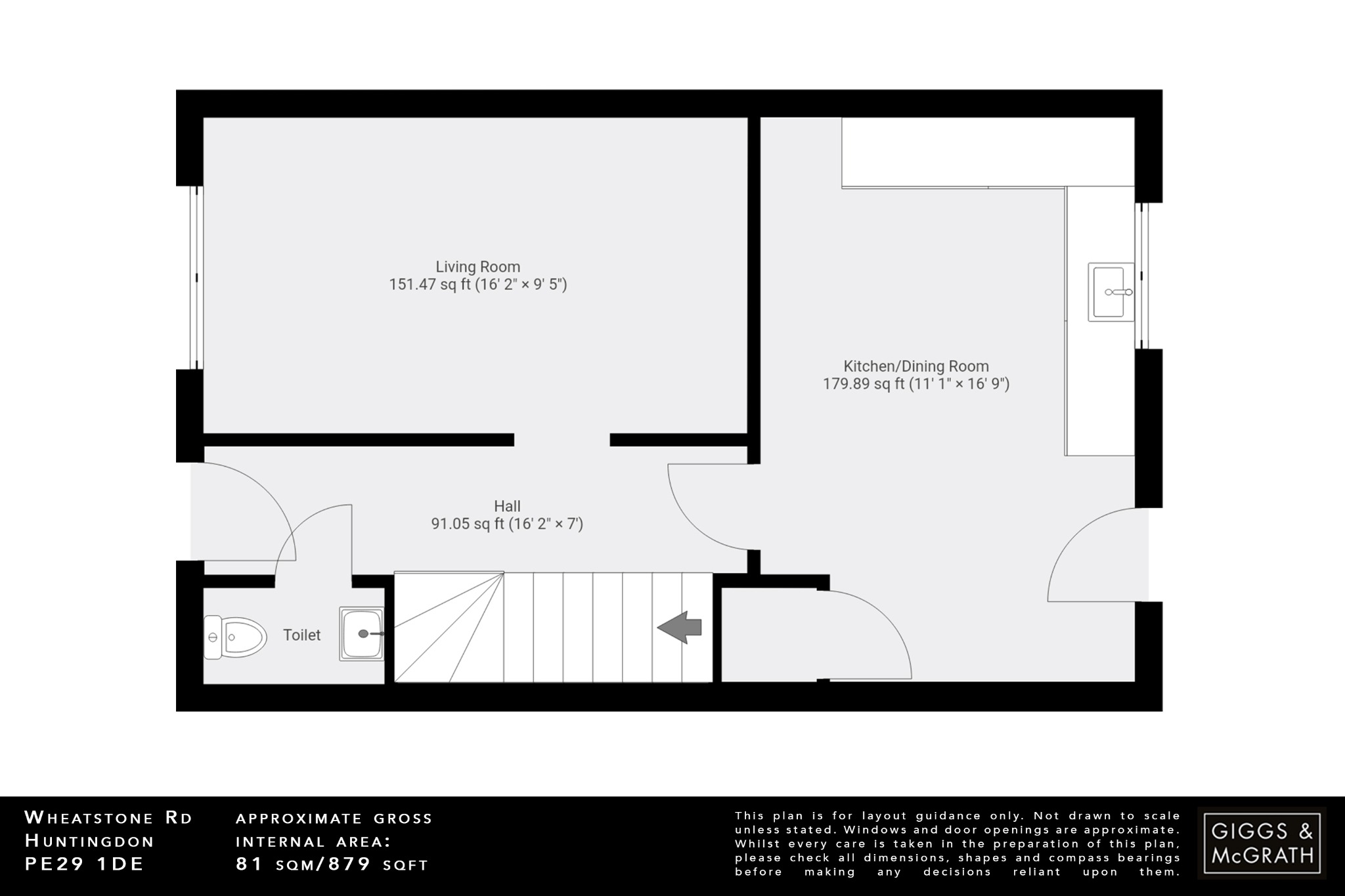 3 bed semi-detached house for sale in Wheatstone Road, Huntingdon - Property Floorplan