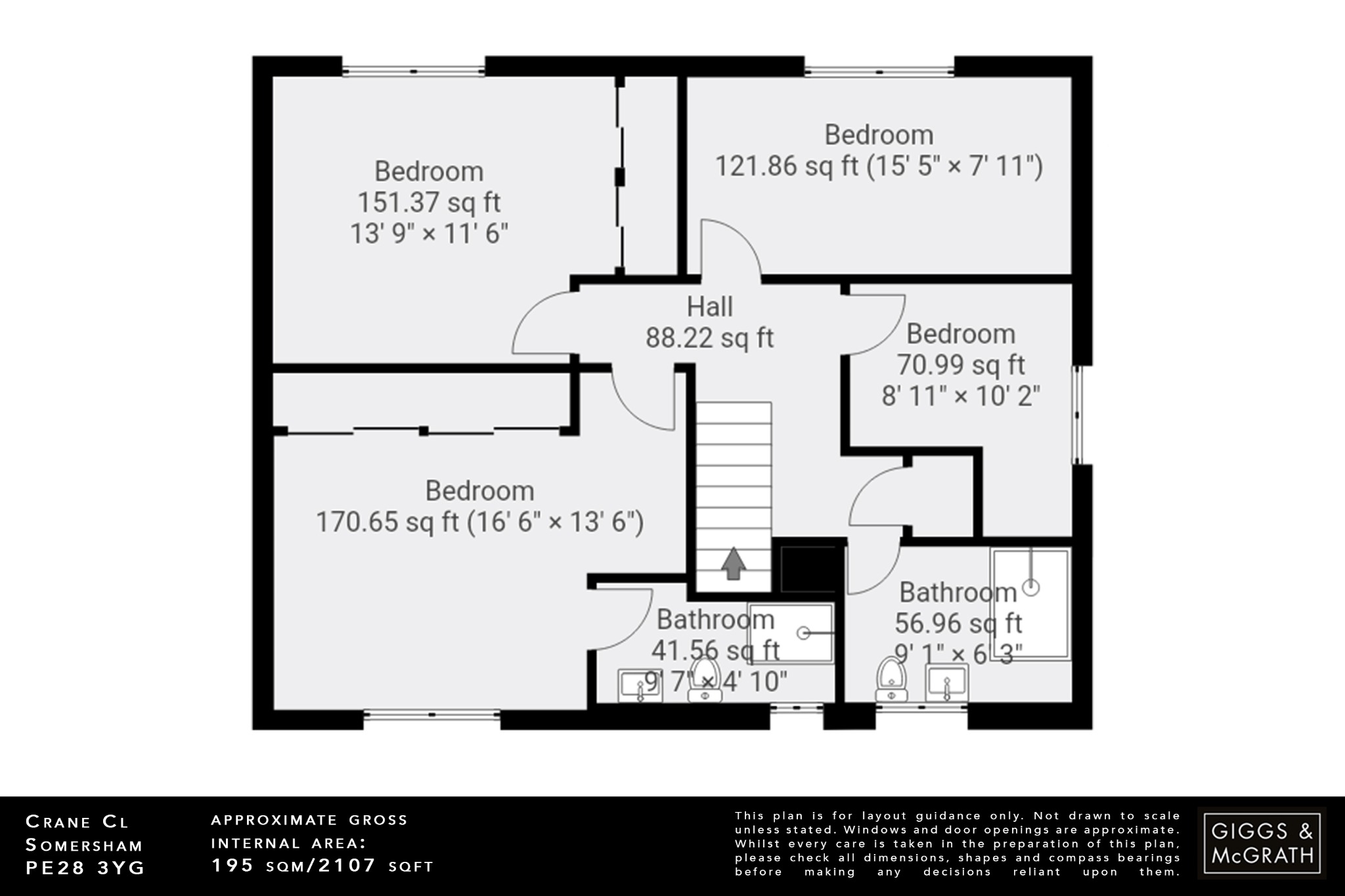 4 bed detached house for sale in Crane Close, Huntingdon - Property Floorplan