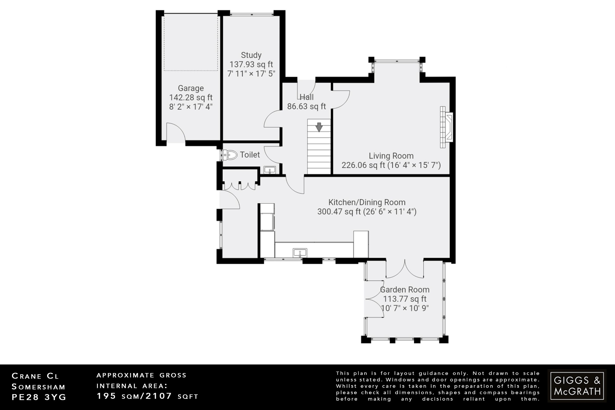 4 bed detached house for sale in Crane Close, Huntingdon - Property Floorplan