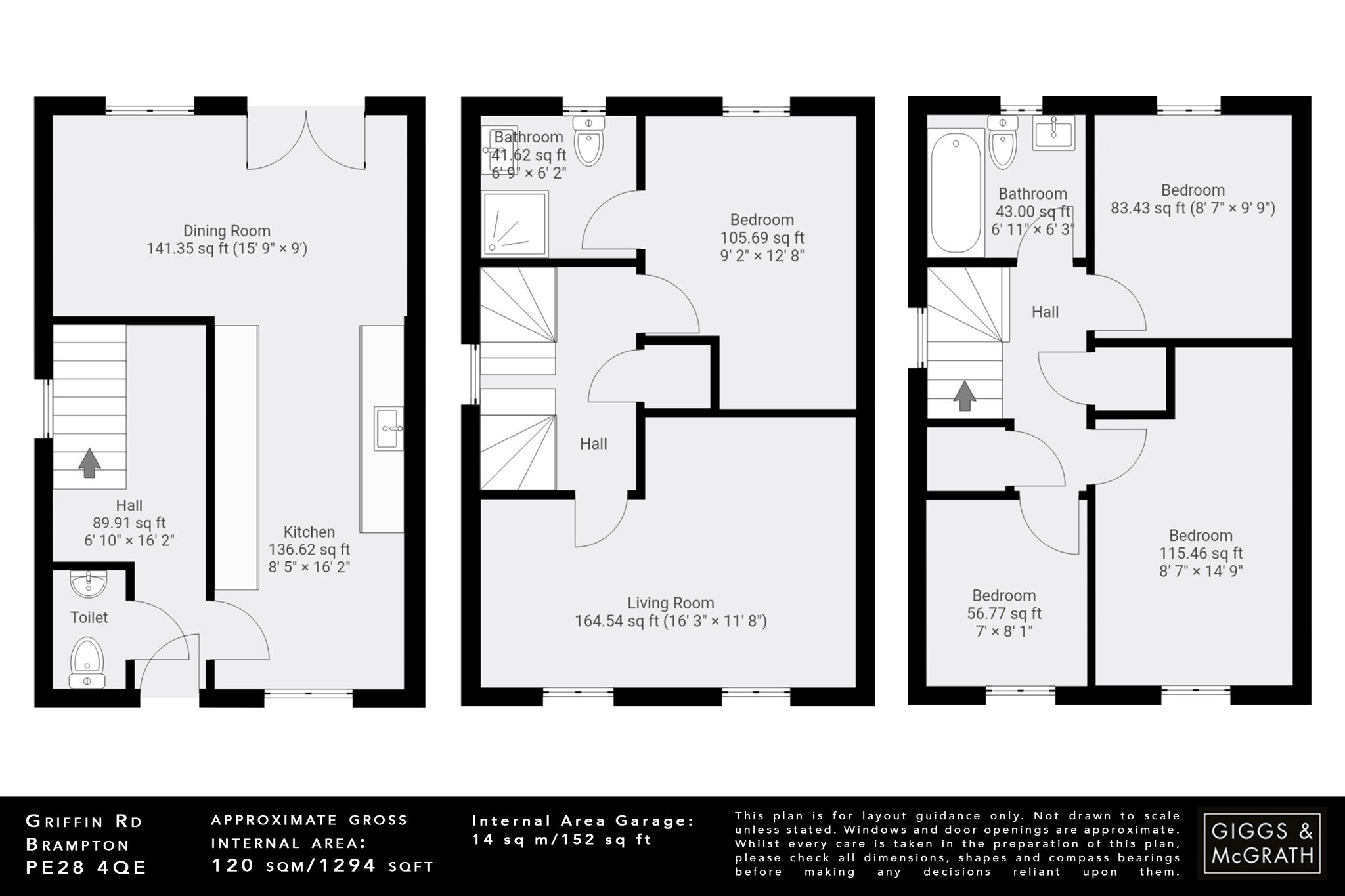 4 bed semi-detached house for sale in Griffin Road, Huntingdon - Property Floorplan