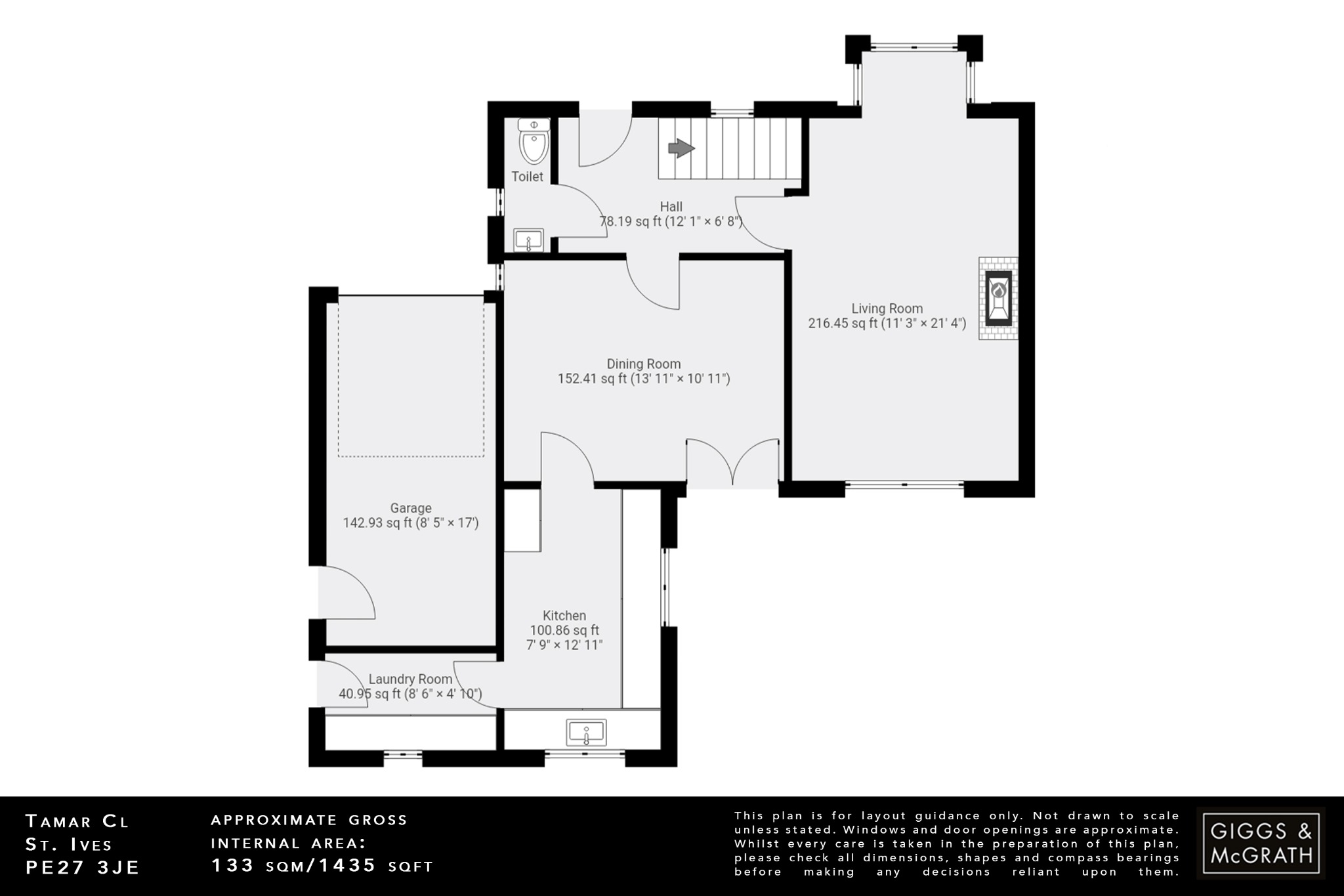 5 bed detached house for sale in Tamar Close, St. Ives - Property Floorplan