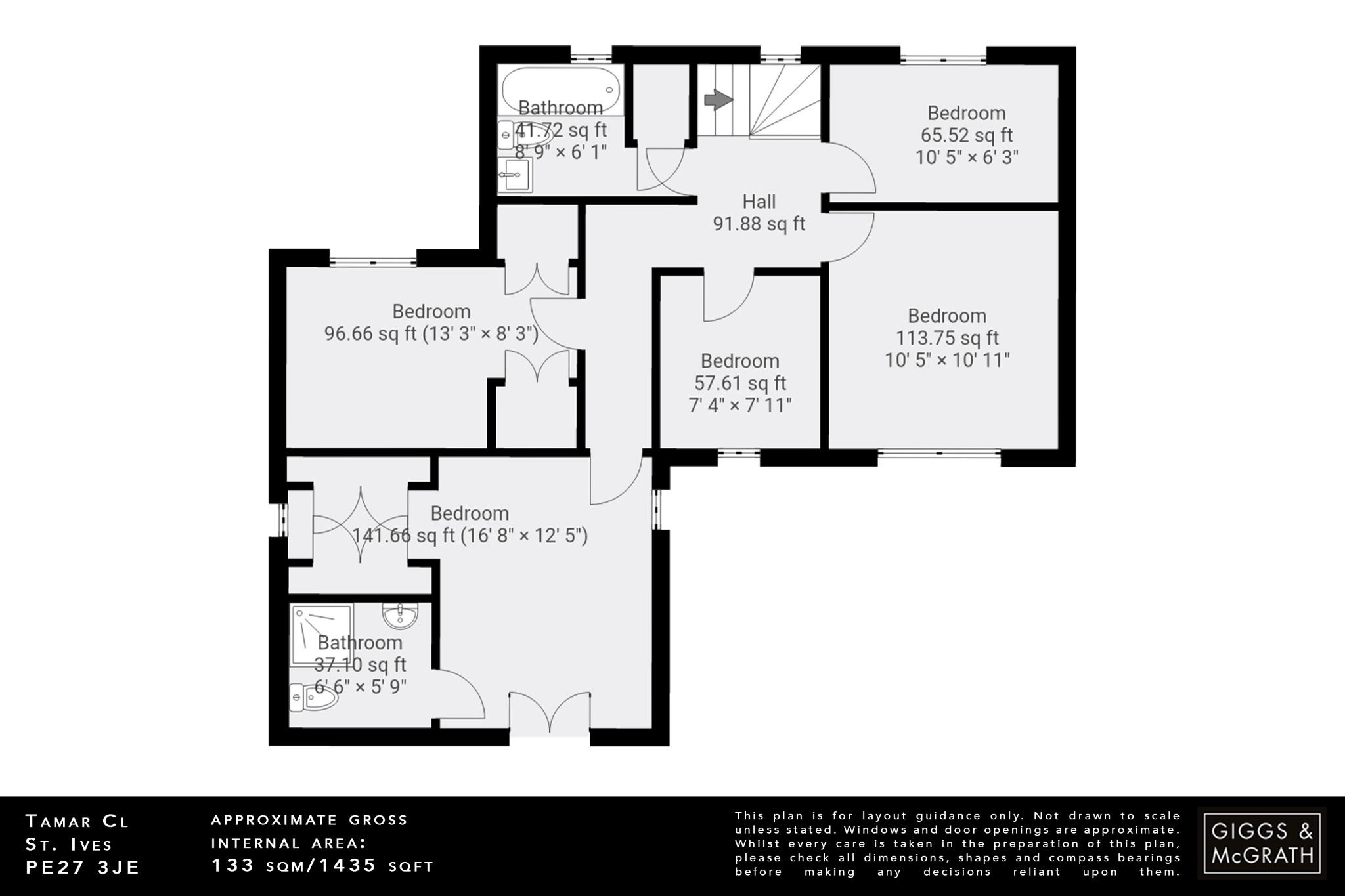 5 bed detached house for sale in Tamar Close, St. Ives - Property Floorplan