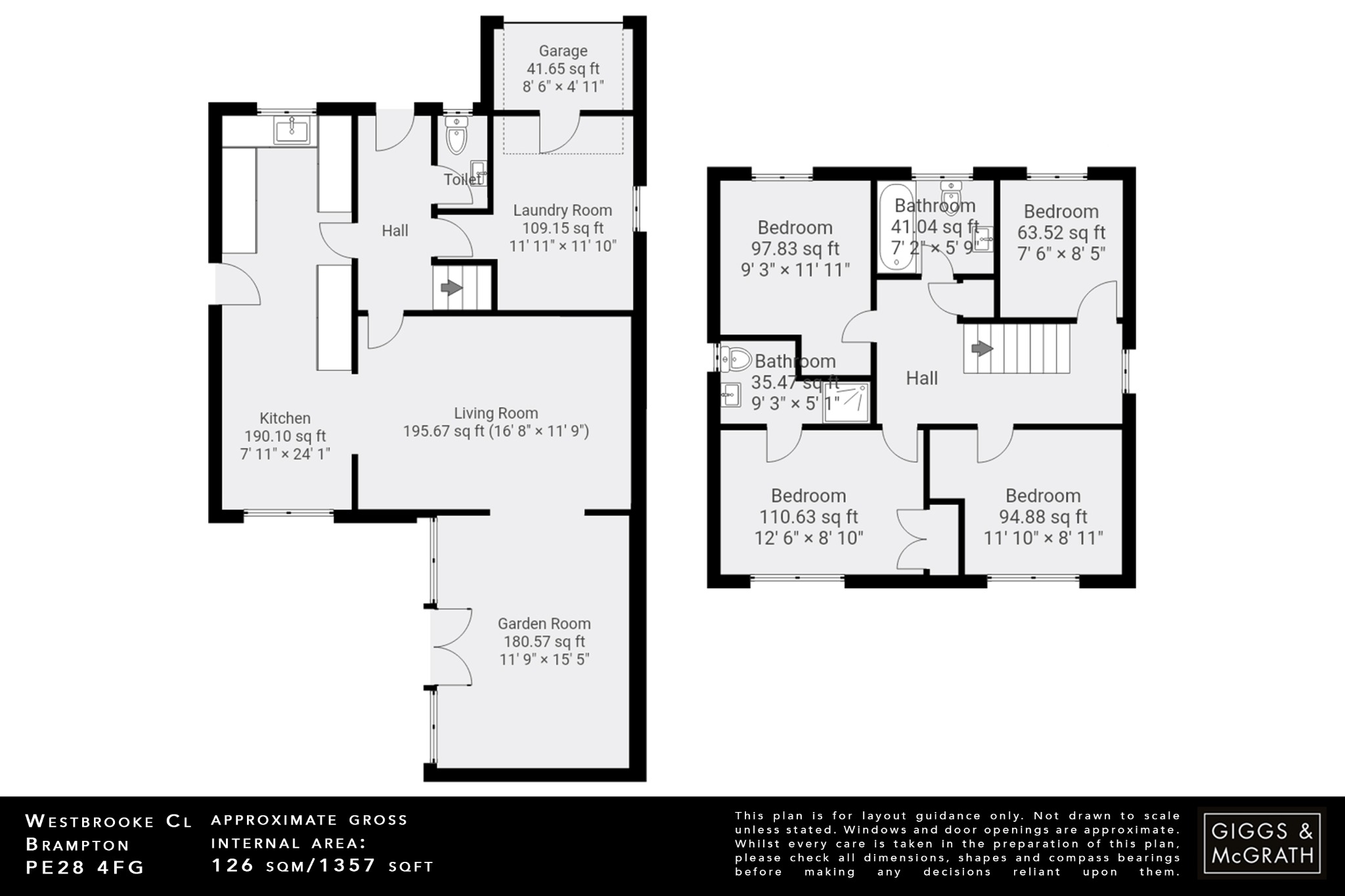 4 bed detached house for sale in Westbrooke Close, Huntingdon - Property Floorplan