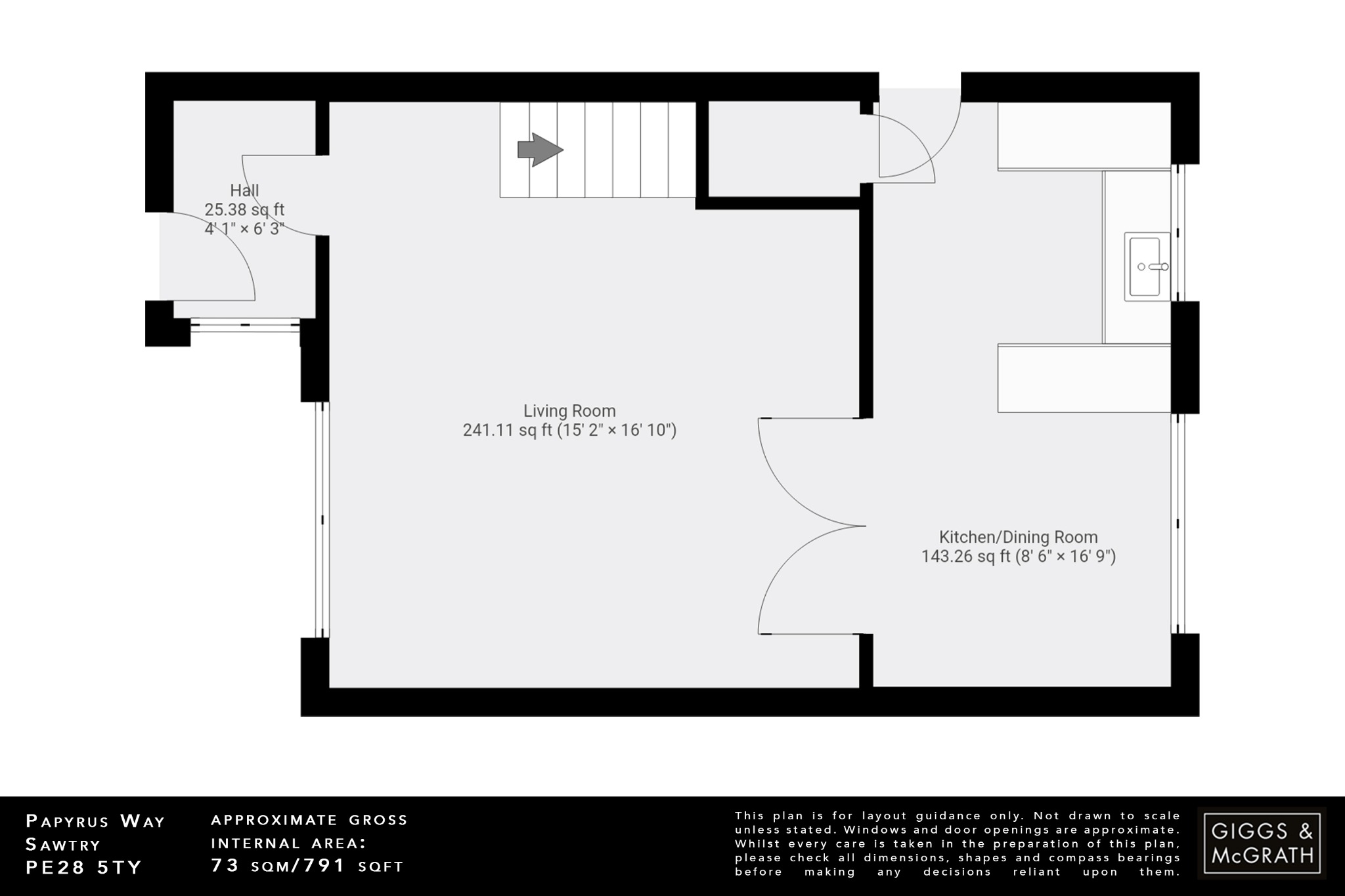 3 bed detached house for sale in Papyrus Way, Huntingdon - Property Floorplan