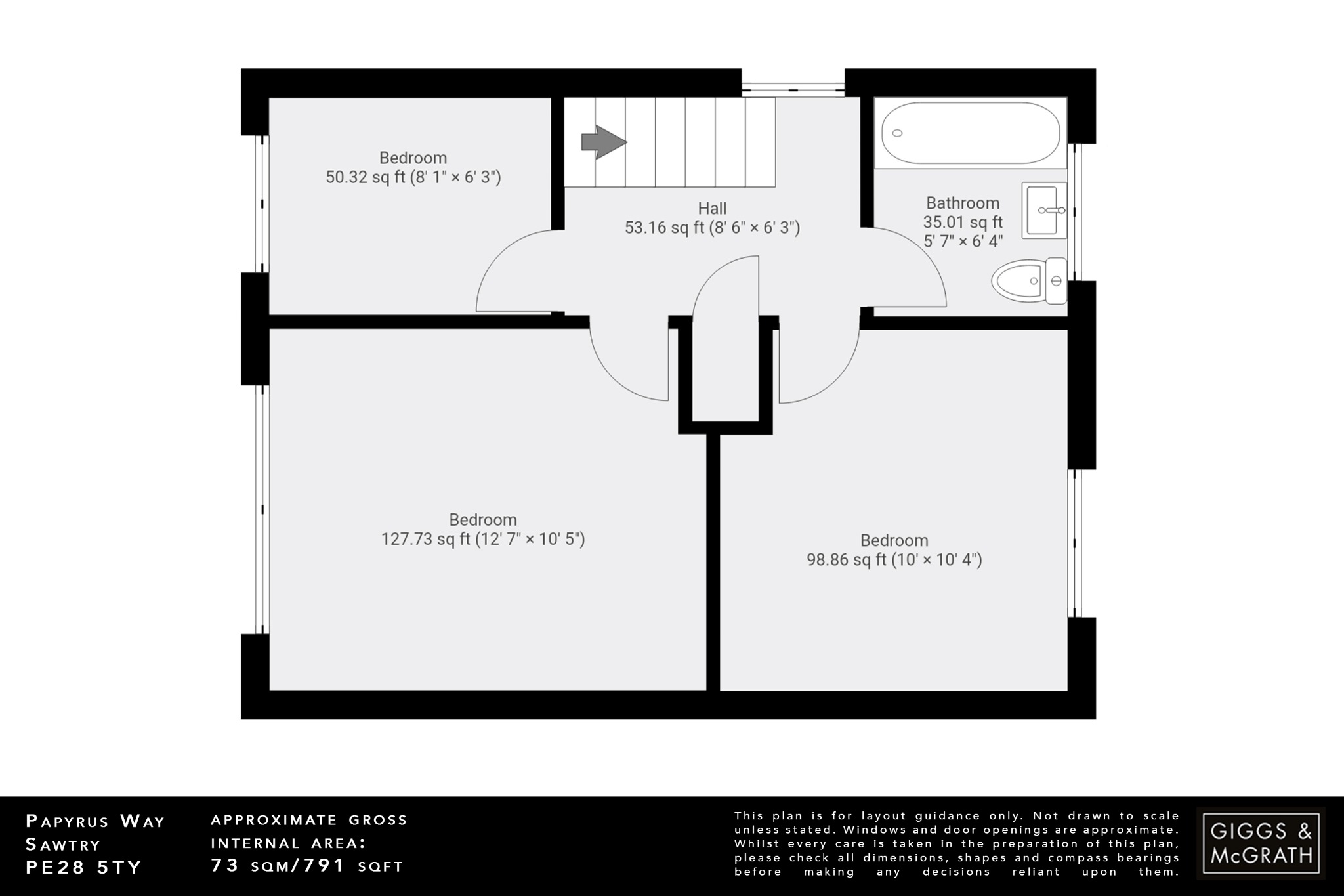 3 bed detached house for sale in Papyrus Way, Huntingdon - Property Floorplan