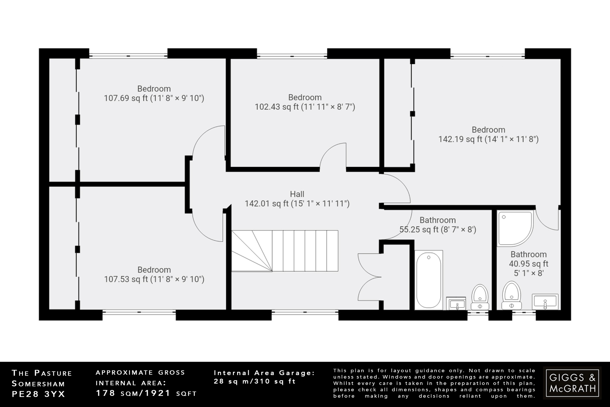 4 bed detached house for sale in The Pasture, Huntingdon - Property Floorplan