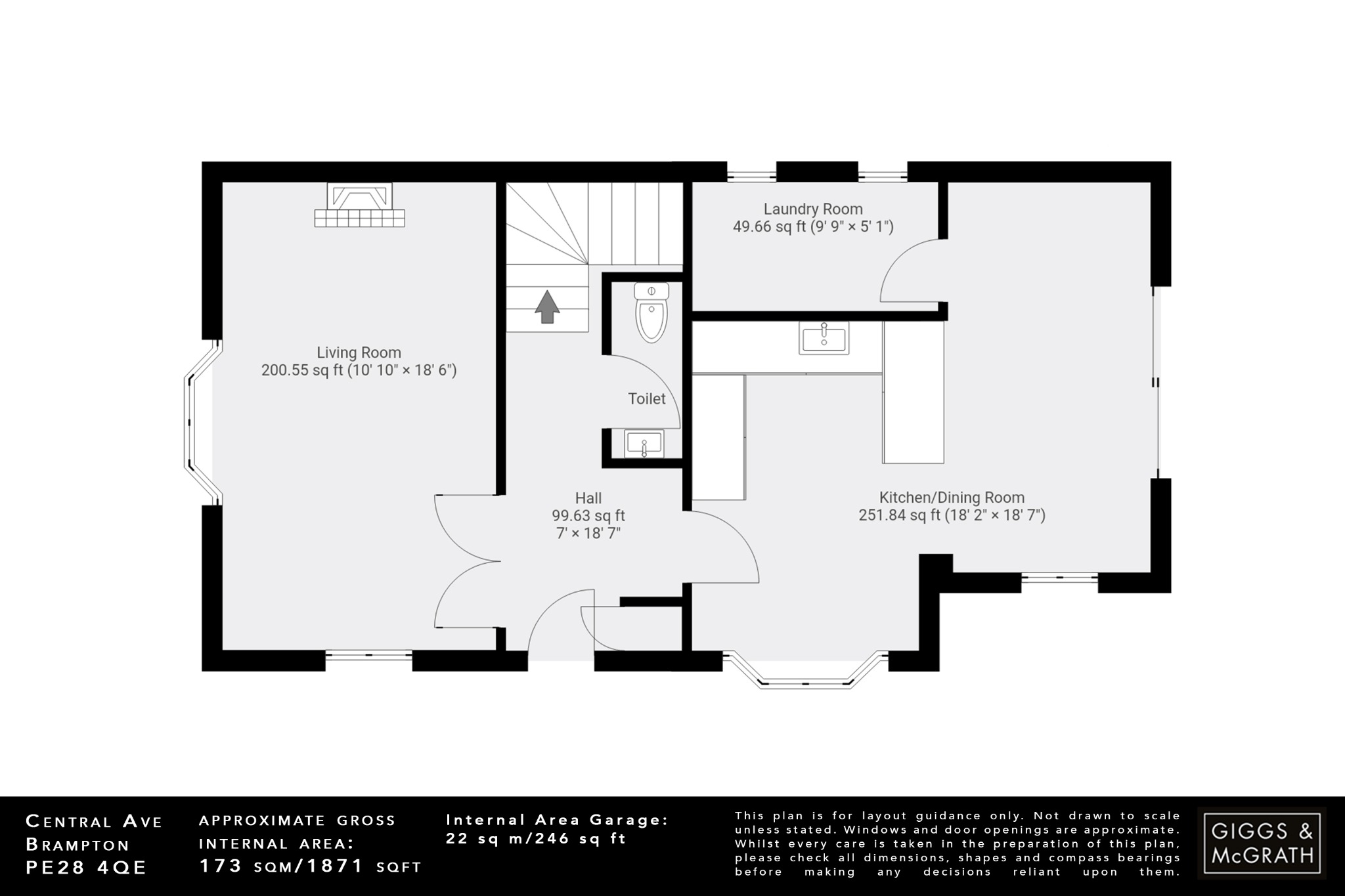 5 bed detached house for sale in Central Avenue, Huntingdon - Property Floorplan