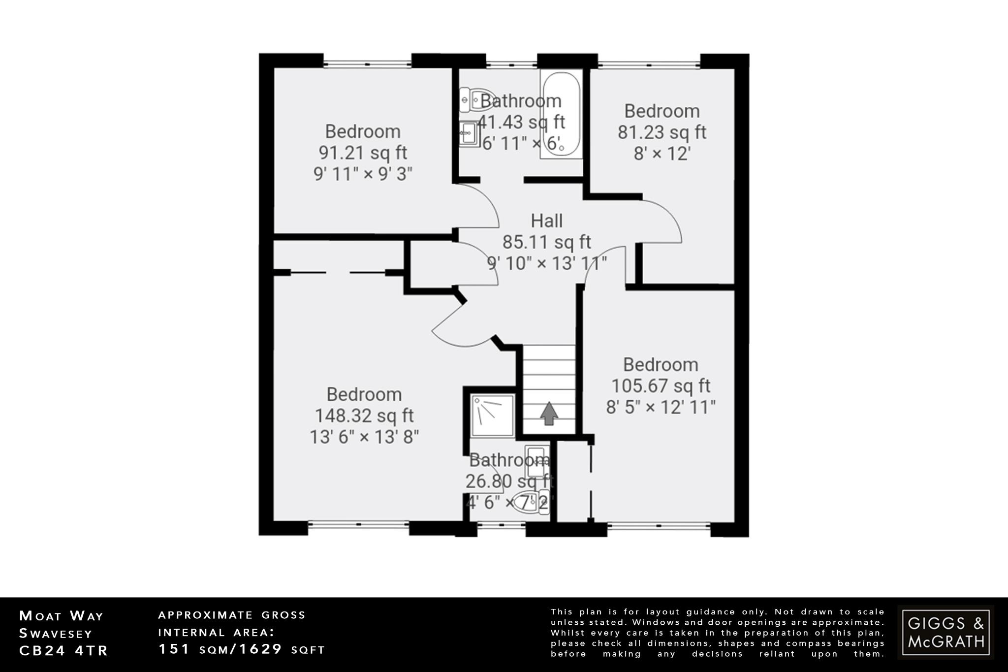 4 bed detached house for sale in Moat Way, Cambridge - Property Floorplan