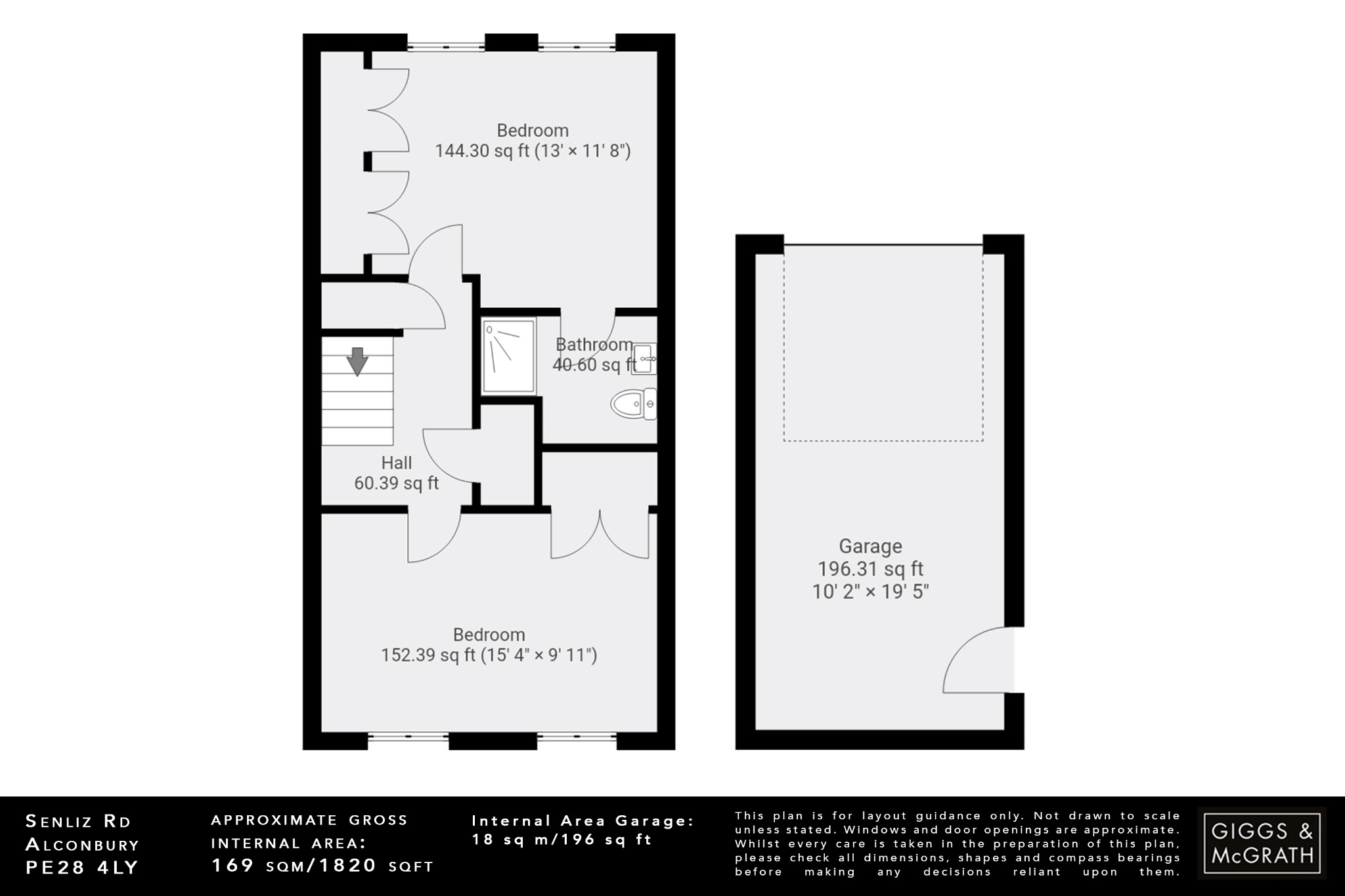 3 bed detached house for sale in Senliz Road, Huntingdon - Property Floorplan