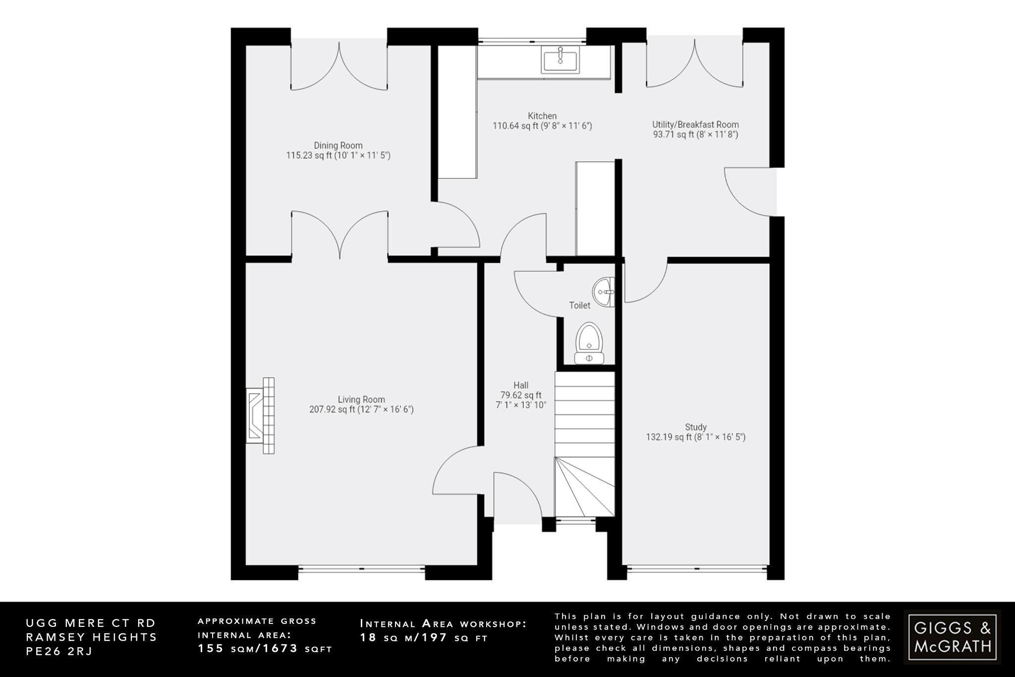 4 bed detached house for sale in Ugg Mere Court Road, Huntingdon - Property Floorplan