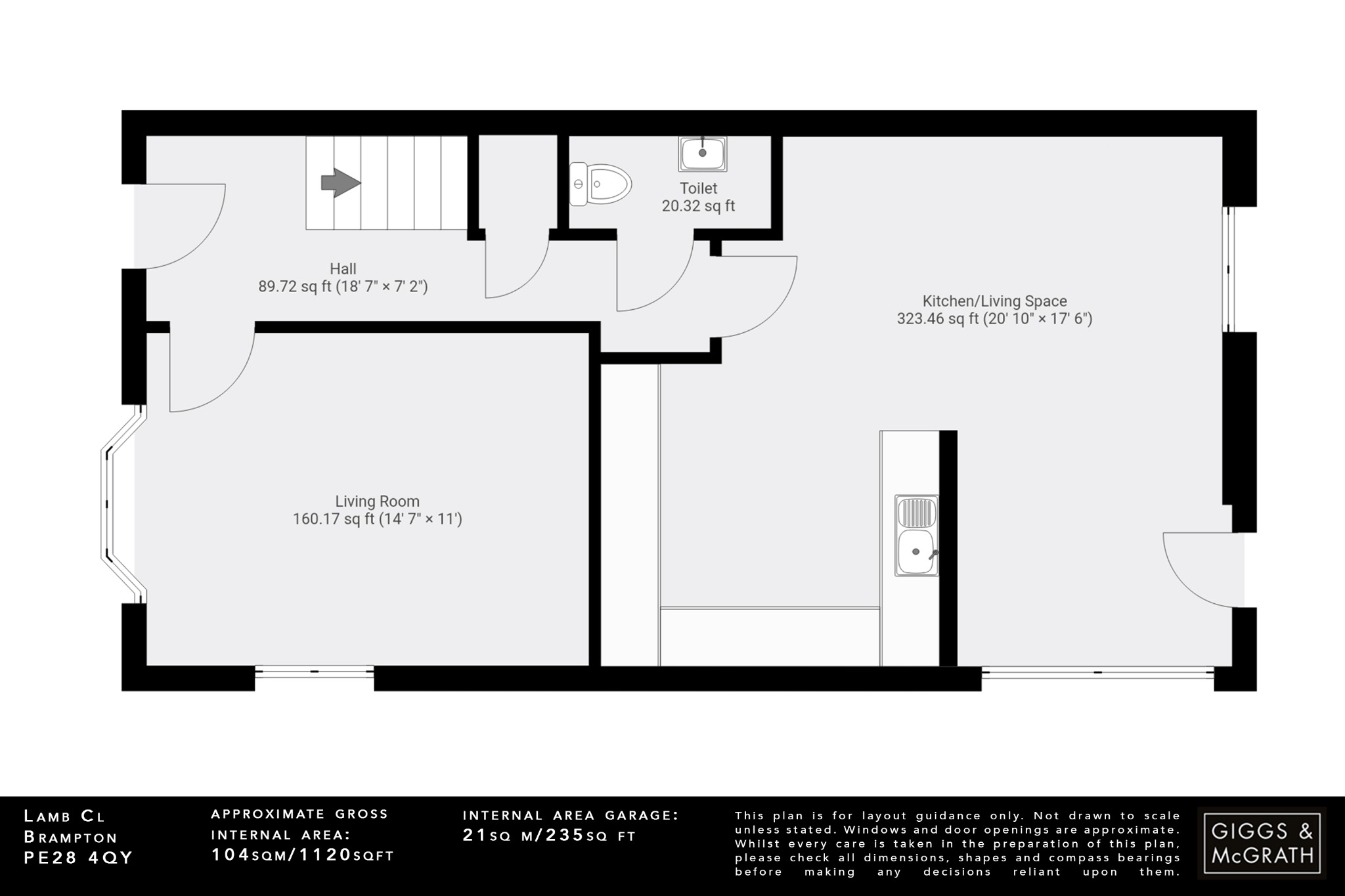 3 bed detached house for sale in Lamb Close, Huntingdon - Property Floorplan