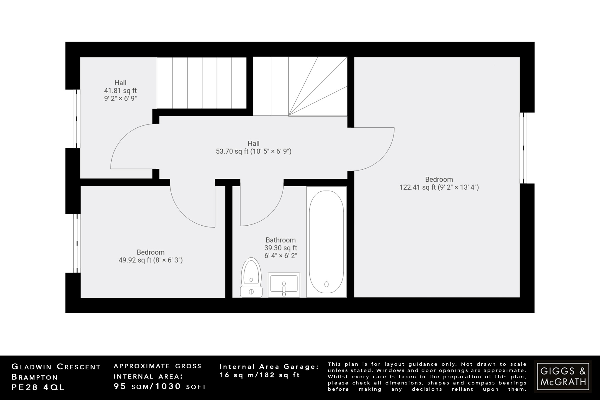 3 bed terraced house for sale in Brampton Gardens, Cambridgeshire - Property Floorplan