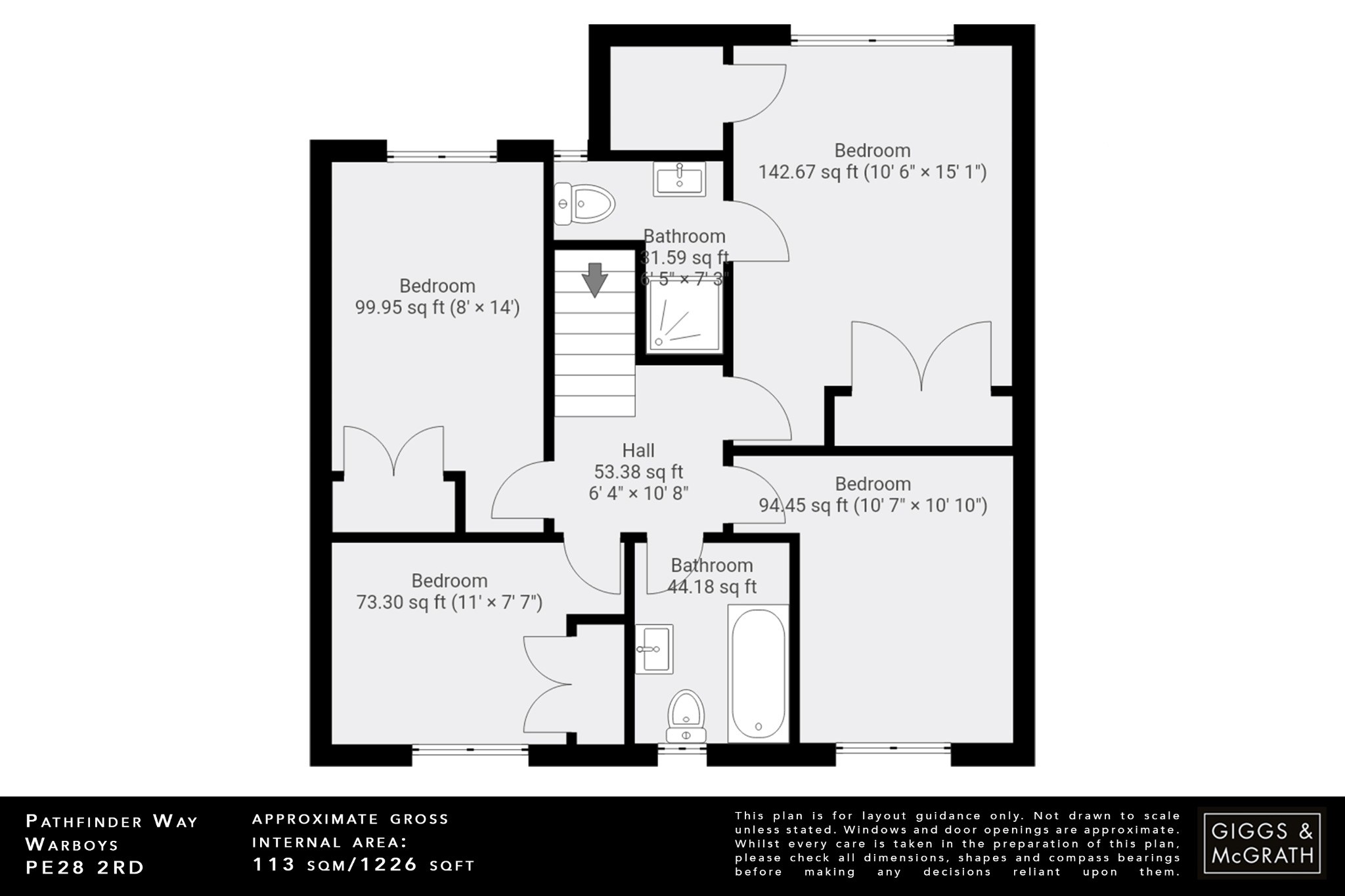 4 bed detached house for sale in Pathfinder Way, Huntingdon - Property Floorplan