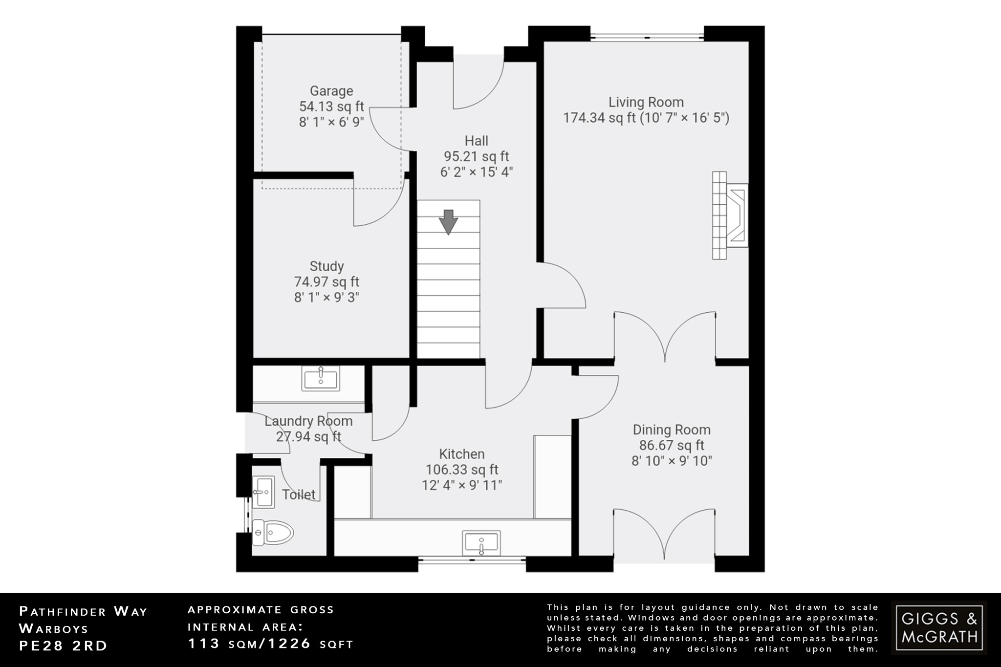 4 bed detached house for sale in Pathfinder Way, Huntingdon - Property Floorplan