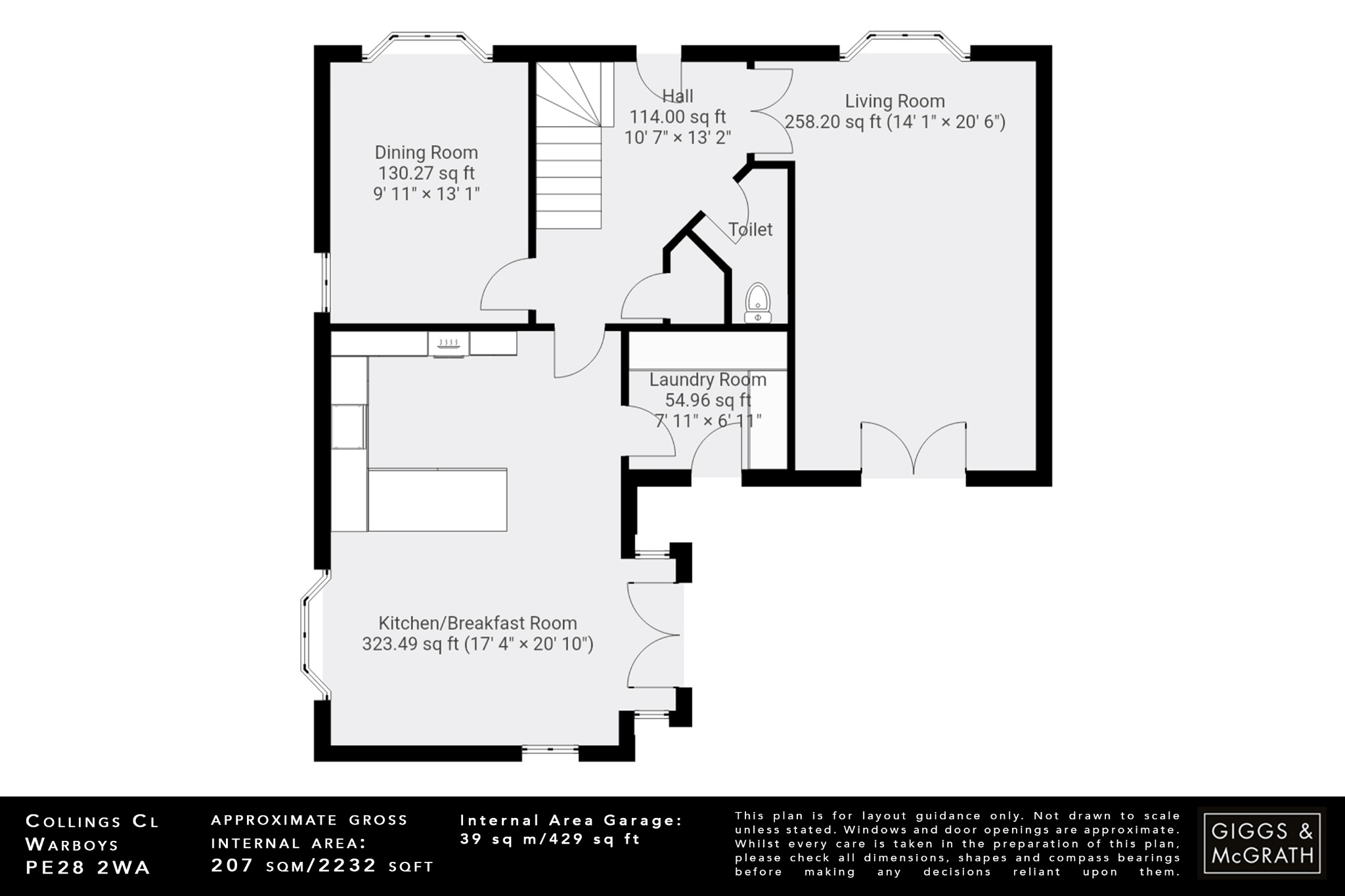 5 bed detached house for sale in Collinson Crescent, Huntingdon - Property Floorplan