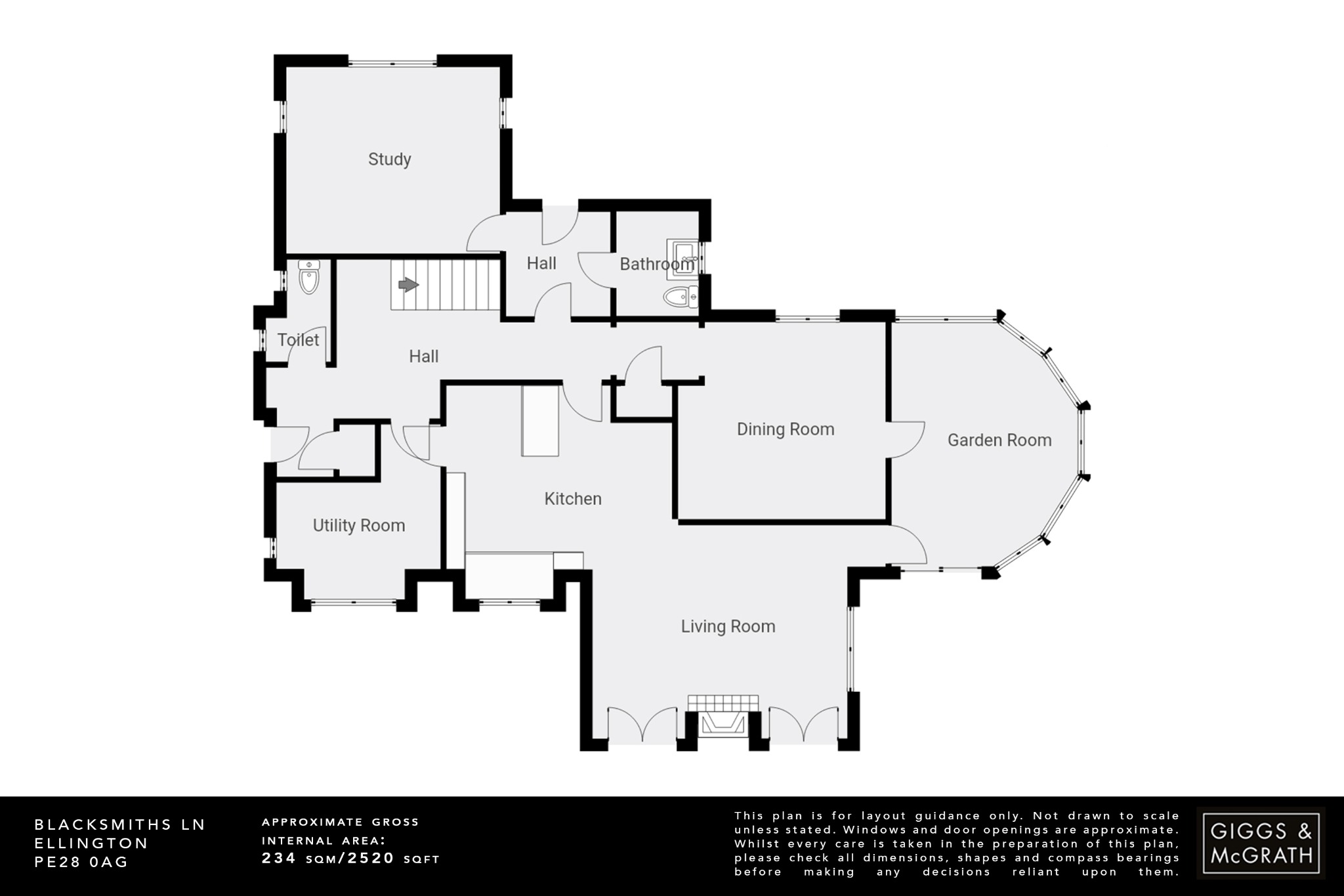 5 bed detached house for sale in Blacksmiths Lane, Huntingdon - Property Floorplan