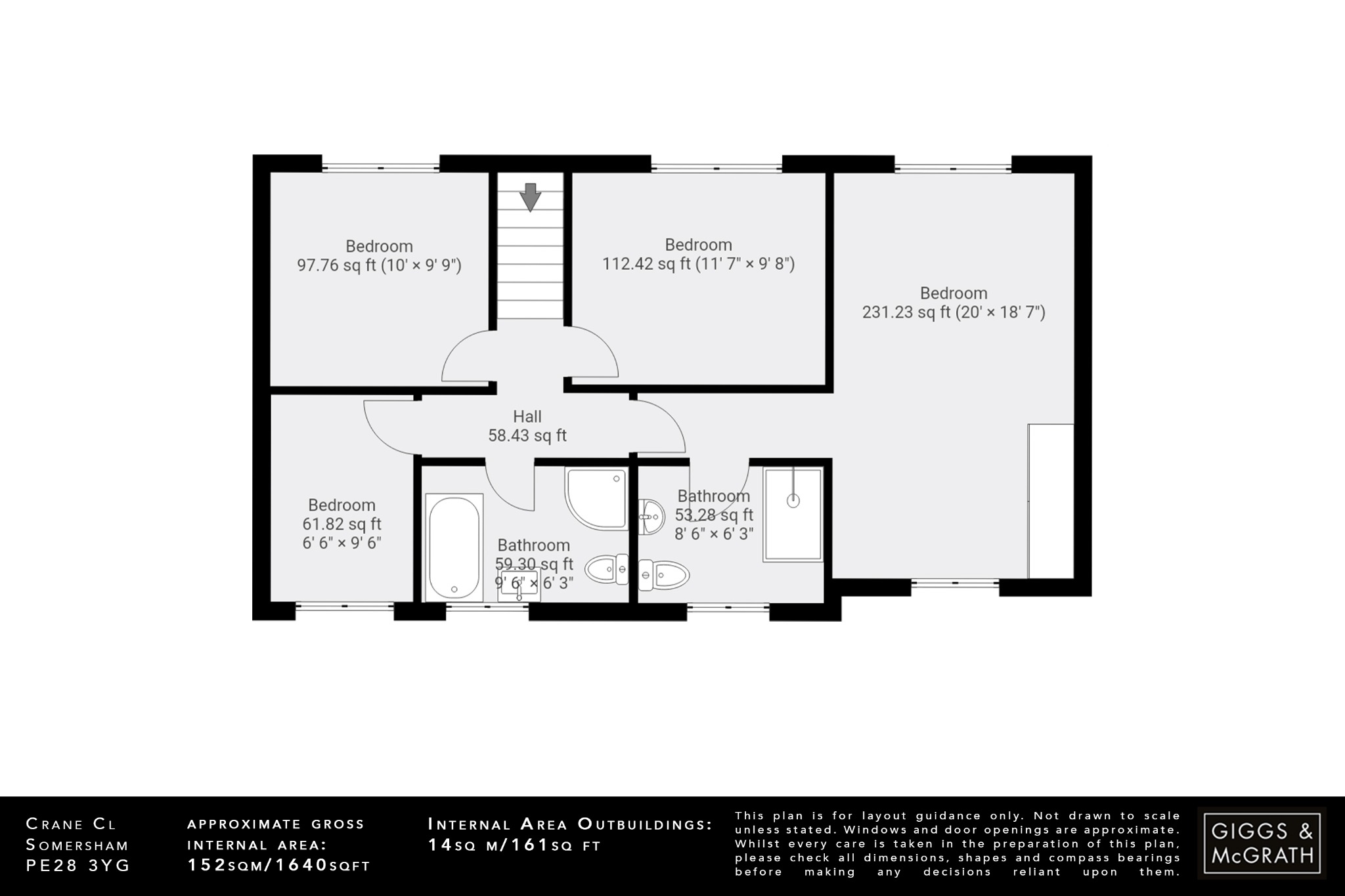 4 bed detached house for sale in Crane Close, Huntingdon - Property Floorplan