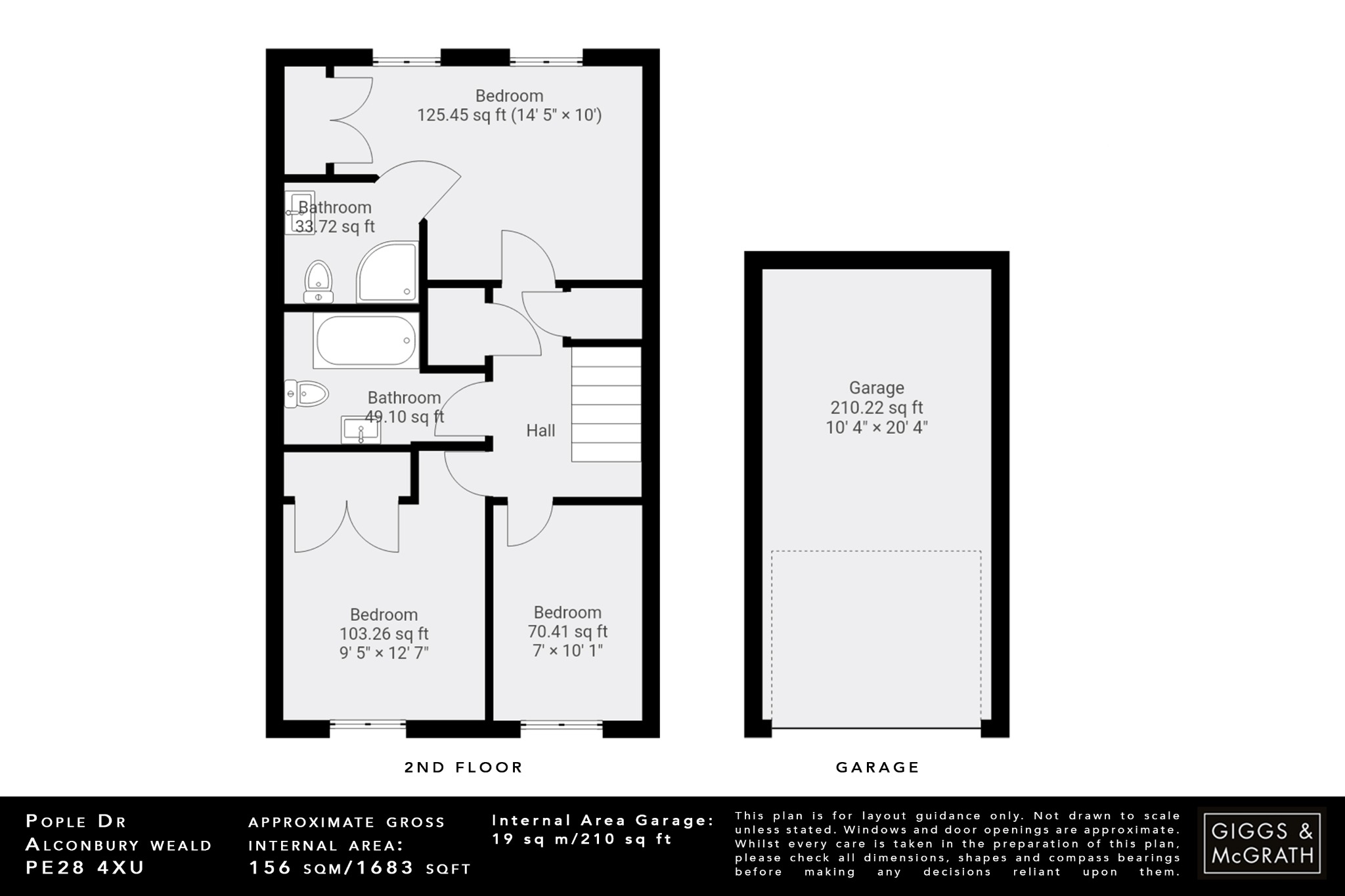 5 bed terraced house for sale in Pople Drive, Huntingdon - Property Floorplan