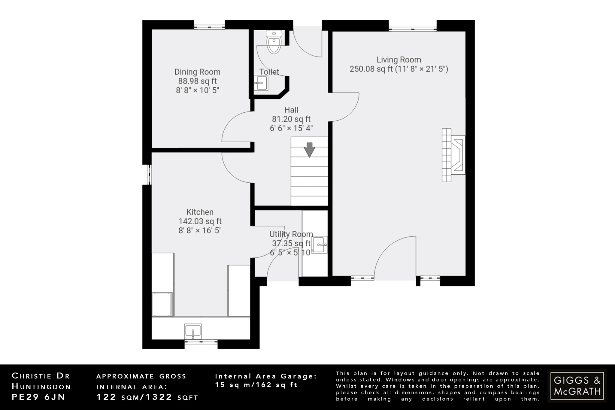 4 bed semi-detached house for sale in Christie Drive, Huntingdon - Property Floorplan