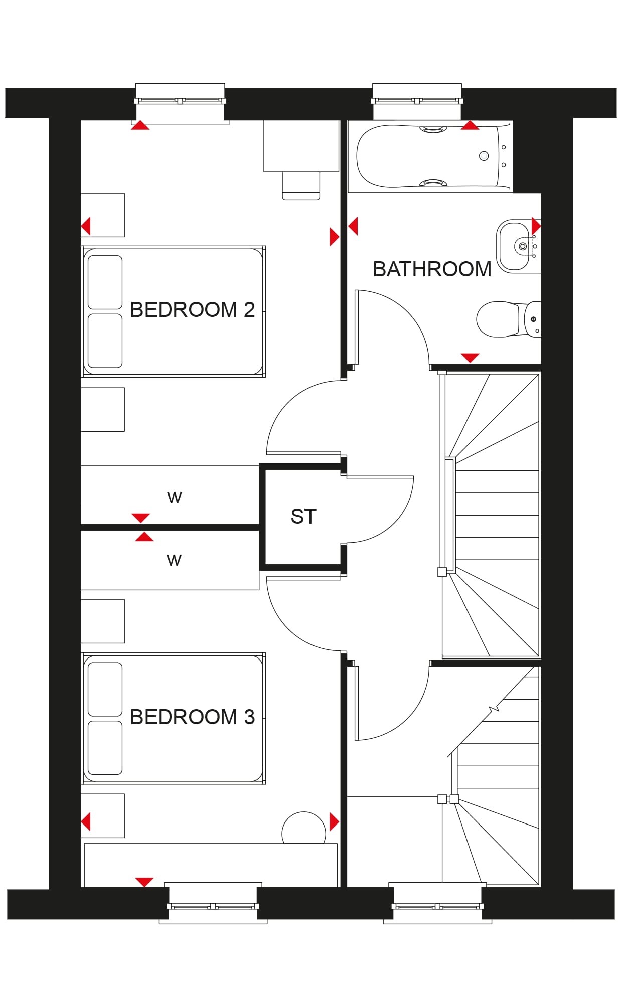 3 bed semi-detached house for sale, Alconbury Weald - Property Floorplan