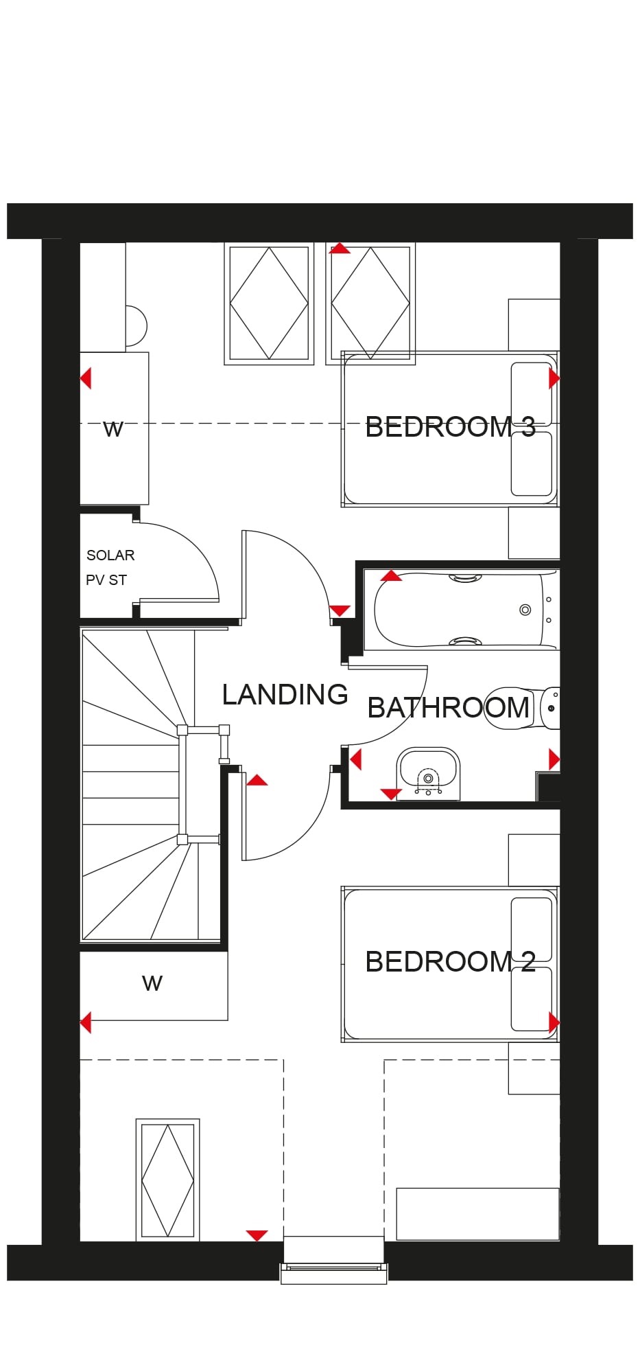 3 bed town house for sale in Senliz Road, Huntingdon - Property Floorplan