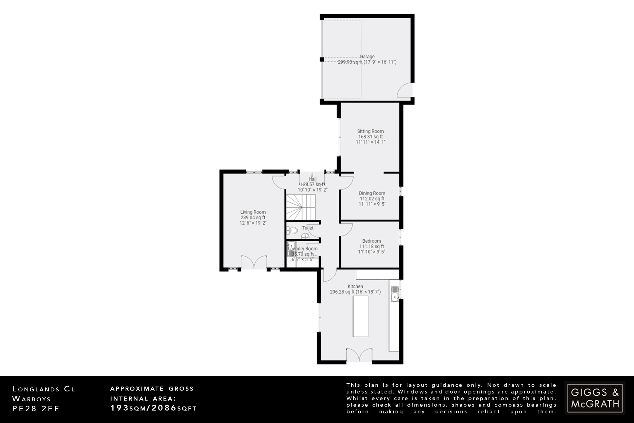 4 bed link detached house for sale in Longlands Close, Huntingdon - Property Floorplan