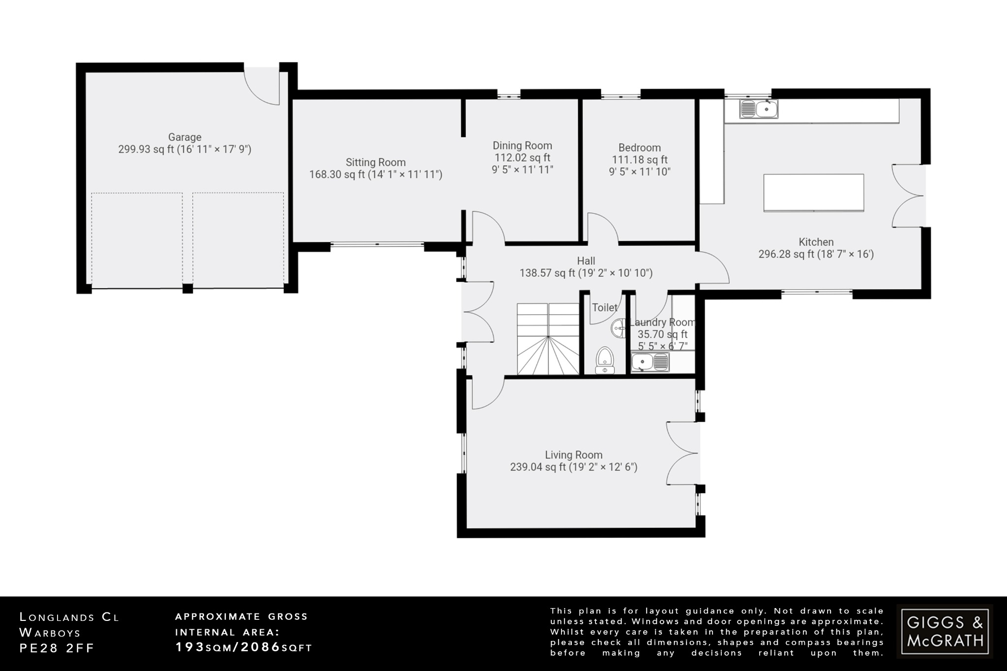 4 bed link detached house for sale in Longlands Close, Huntingdon - Property Floorplan