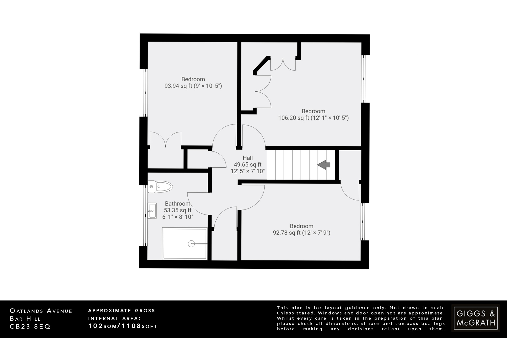 3 bed semi-detached house for sale in Oatlands Avenue, Cambridge - Property Floorplan