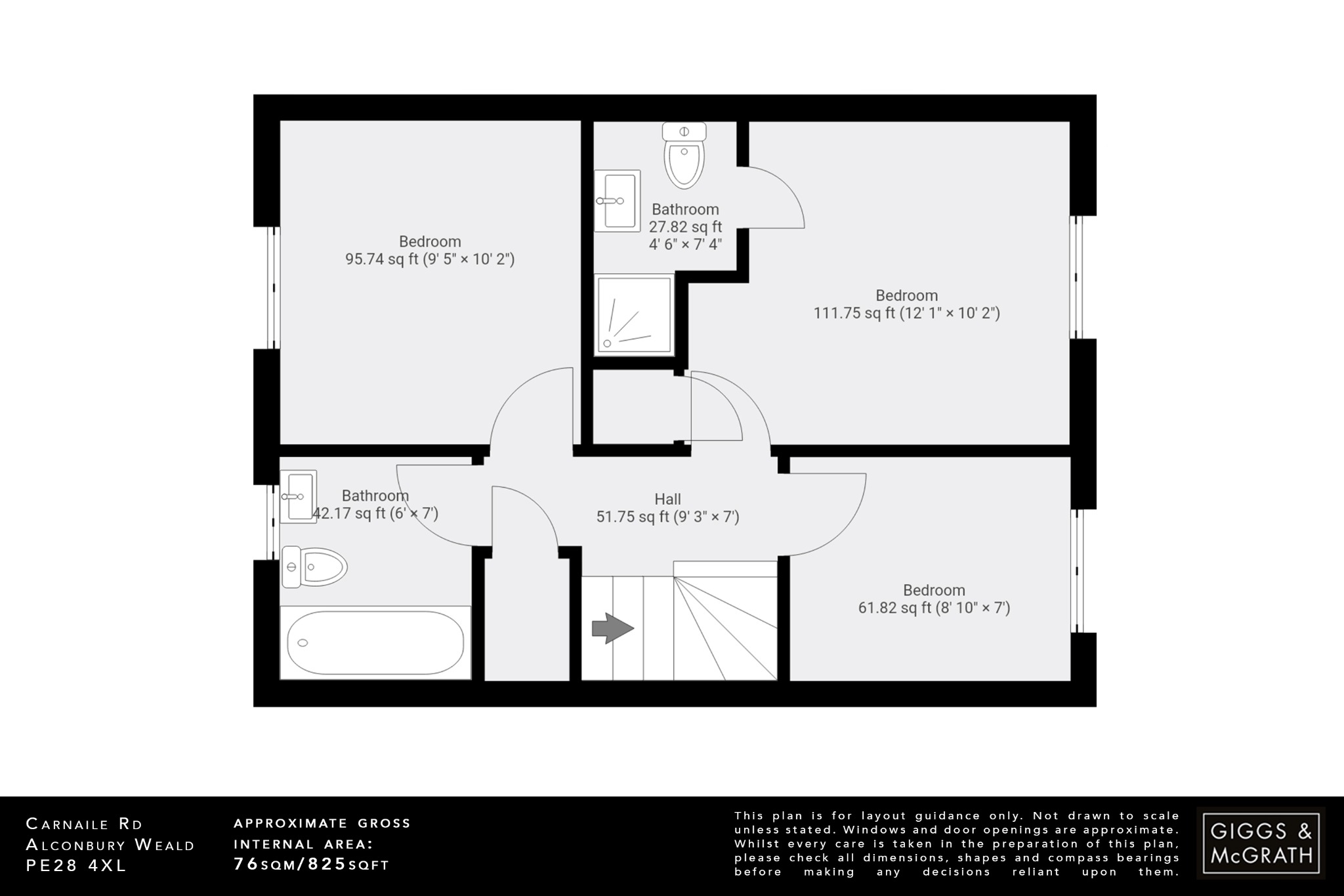 3 bed end of terrace house for sale in Carnaile Road, Huntingdon - Property Floorplan