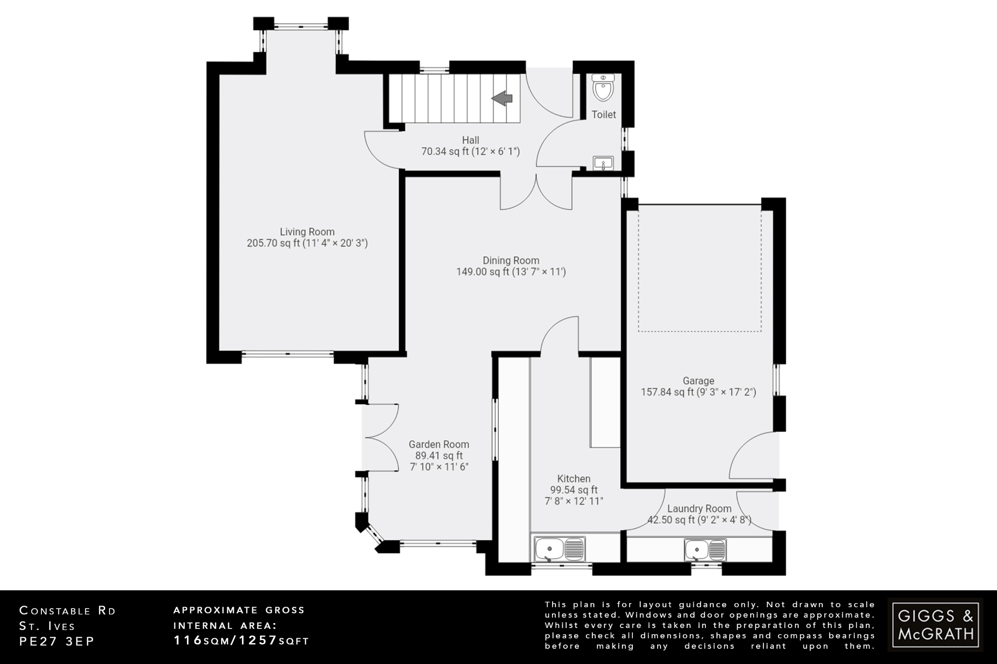 4 bed detached house for sale in Constable Road, St. Ives - Property Floorplan