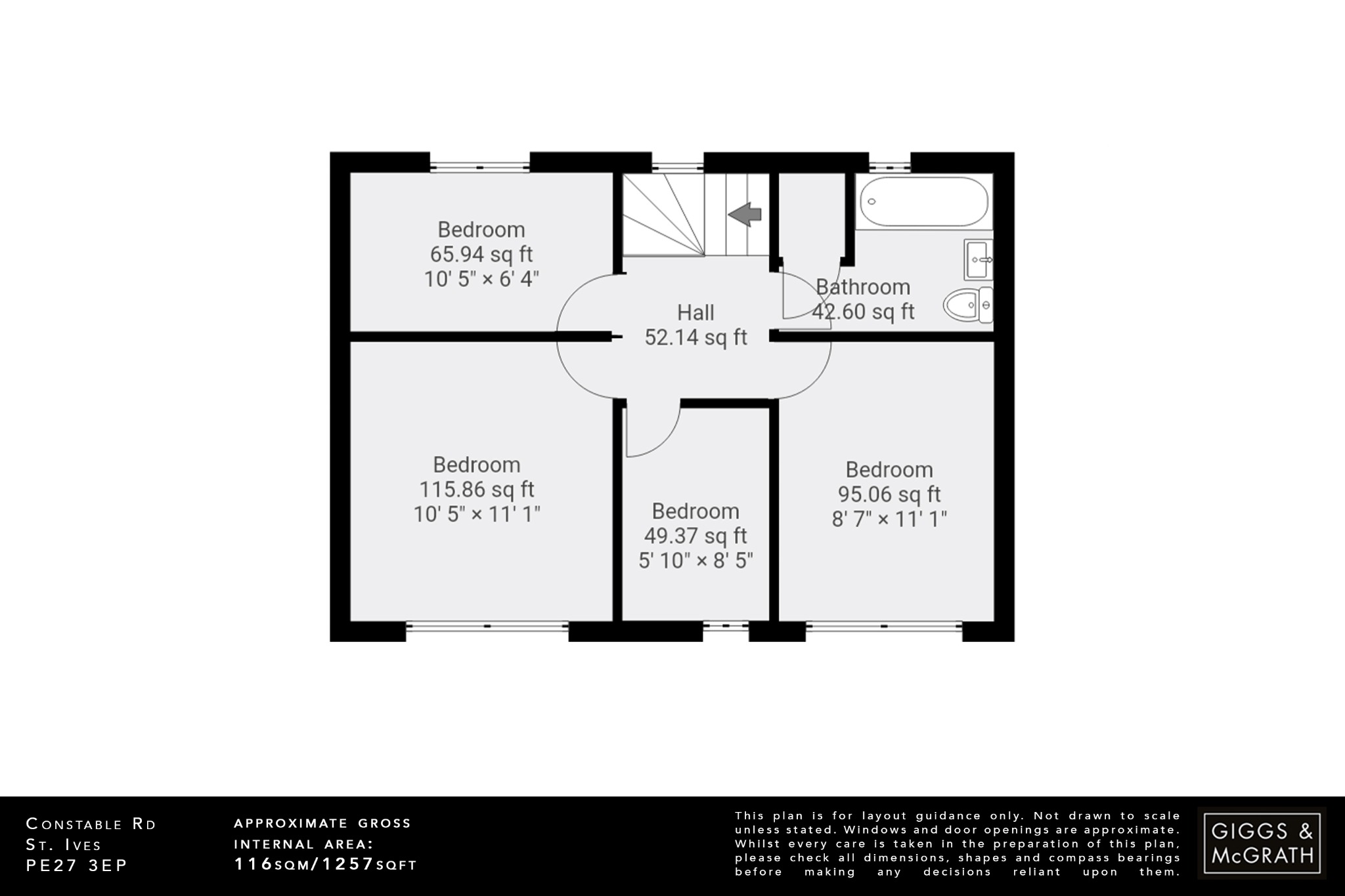 4 bed detached house for sale in Constable Road, St. Ives - Property Floorplan