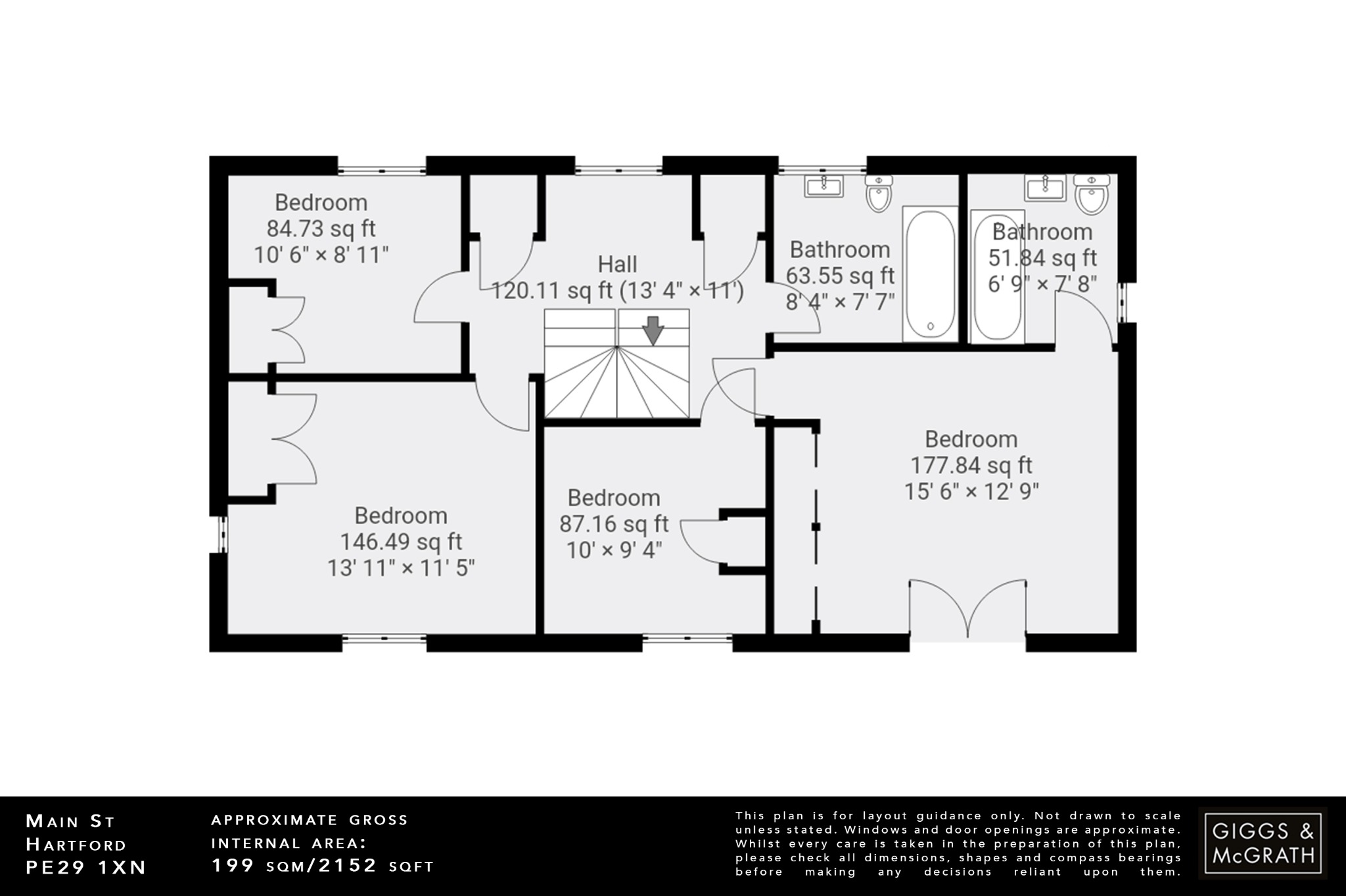 4 bed detached house for sale in Main Street, Huntingdon - Property Floorplan