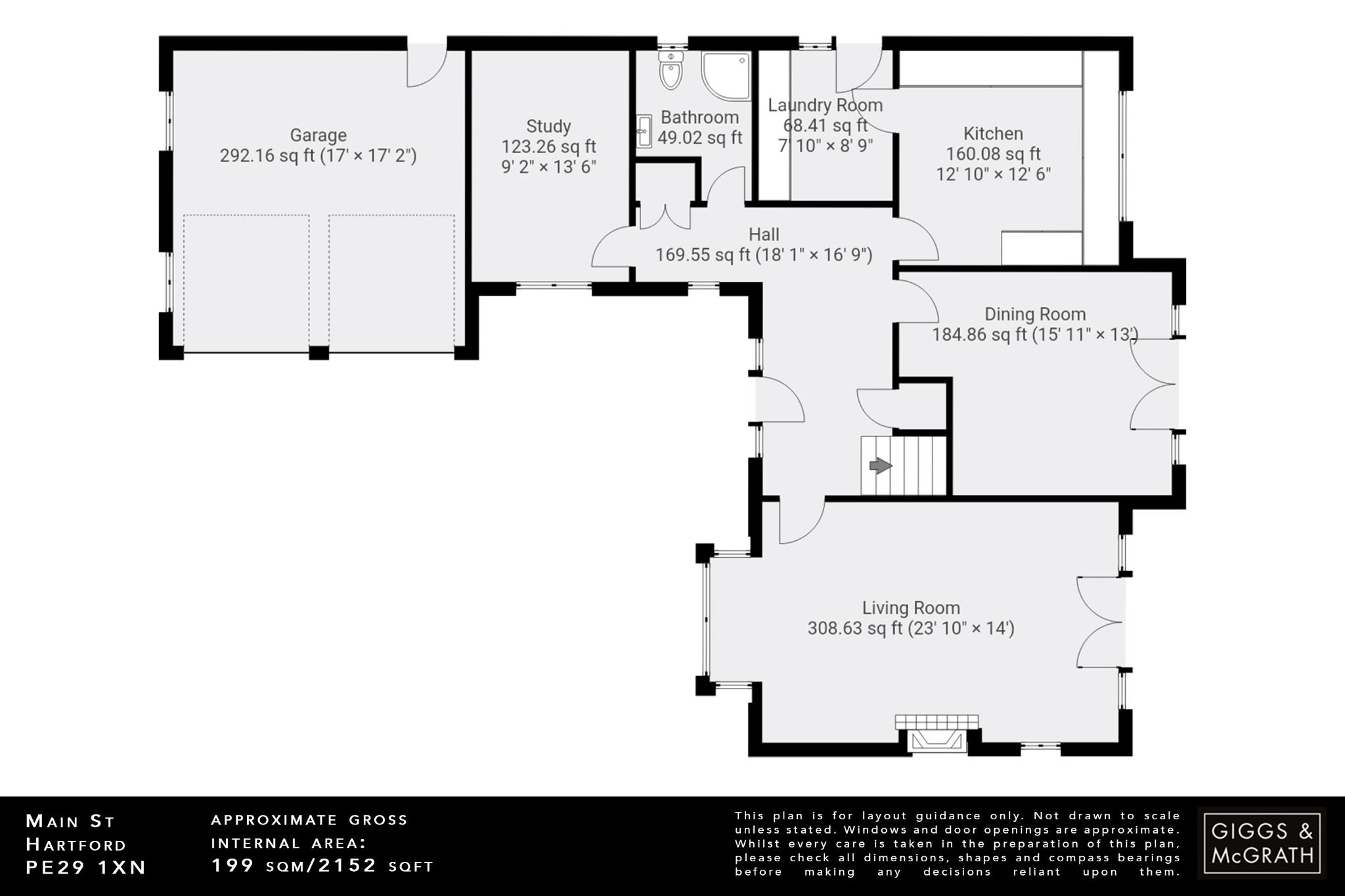 4 bed detached house for sale in Main Street, Huntingdon - Property Floorplan