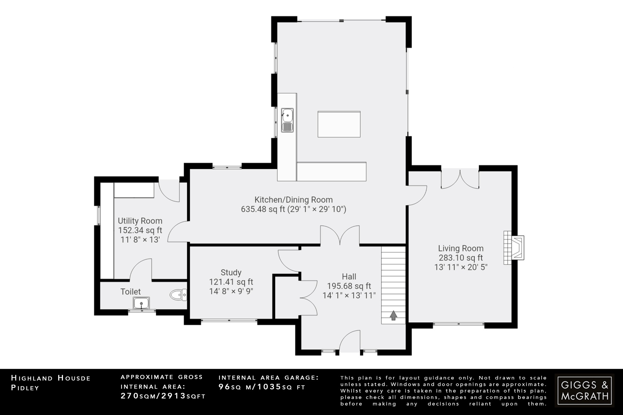 5 bed detached house for sale in Fen Road, Huntingdon - Property Floorplan