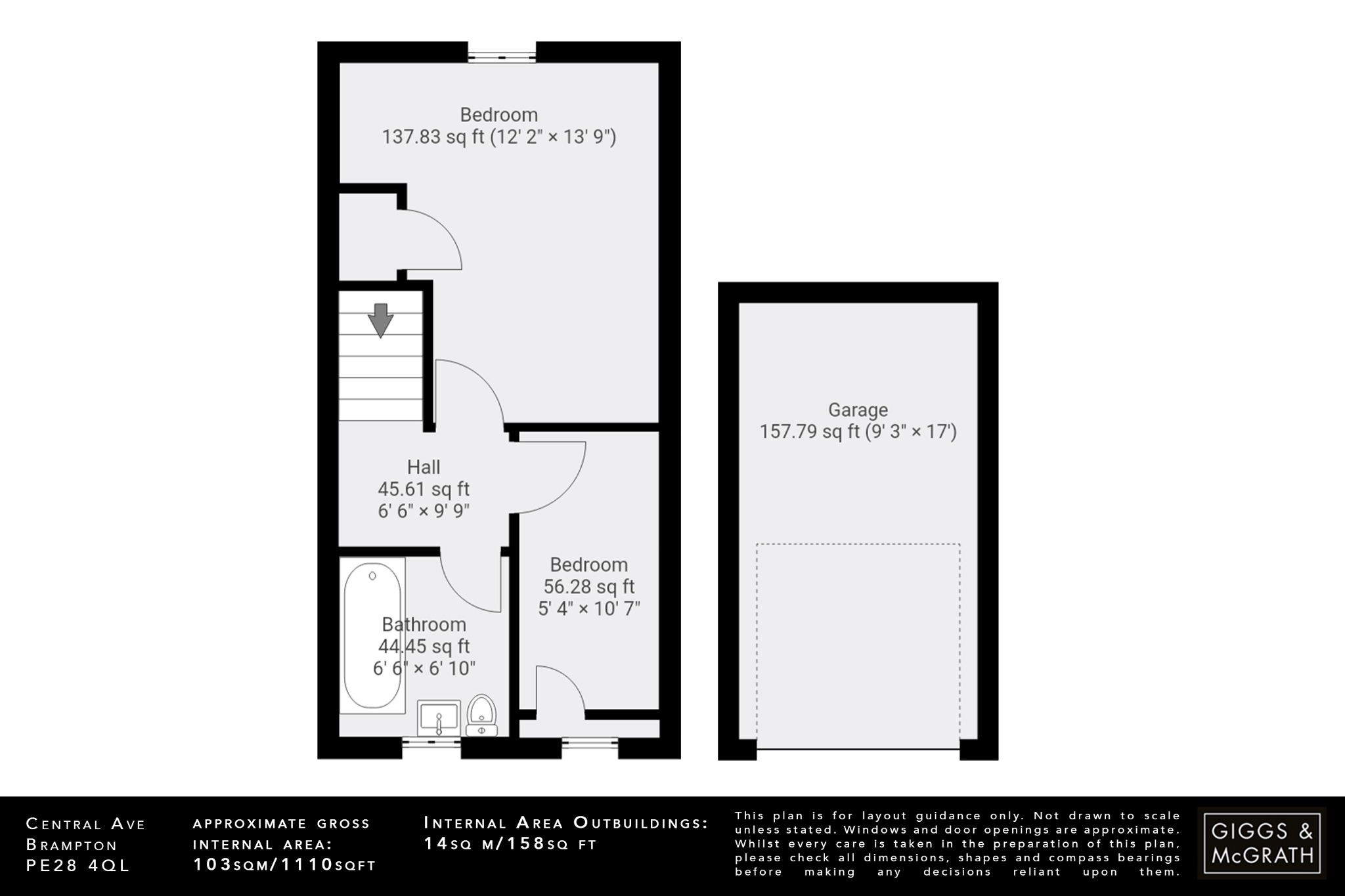 3 bed semi-detached house for sale in Central Avenue, Huntingdon - Property Floorplan