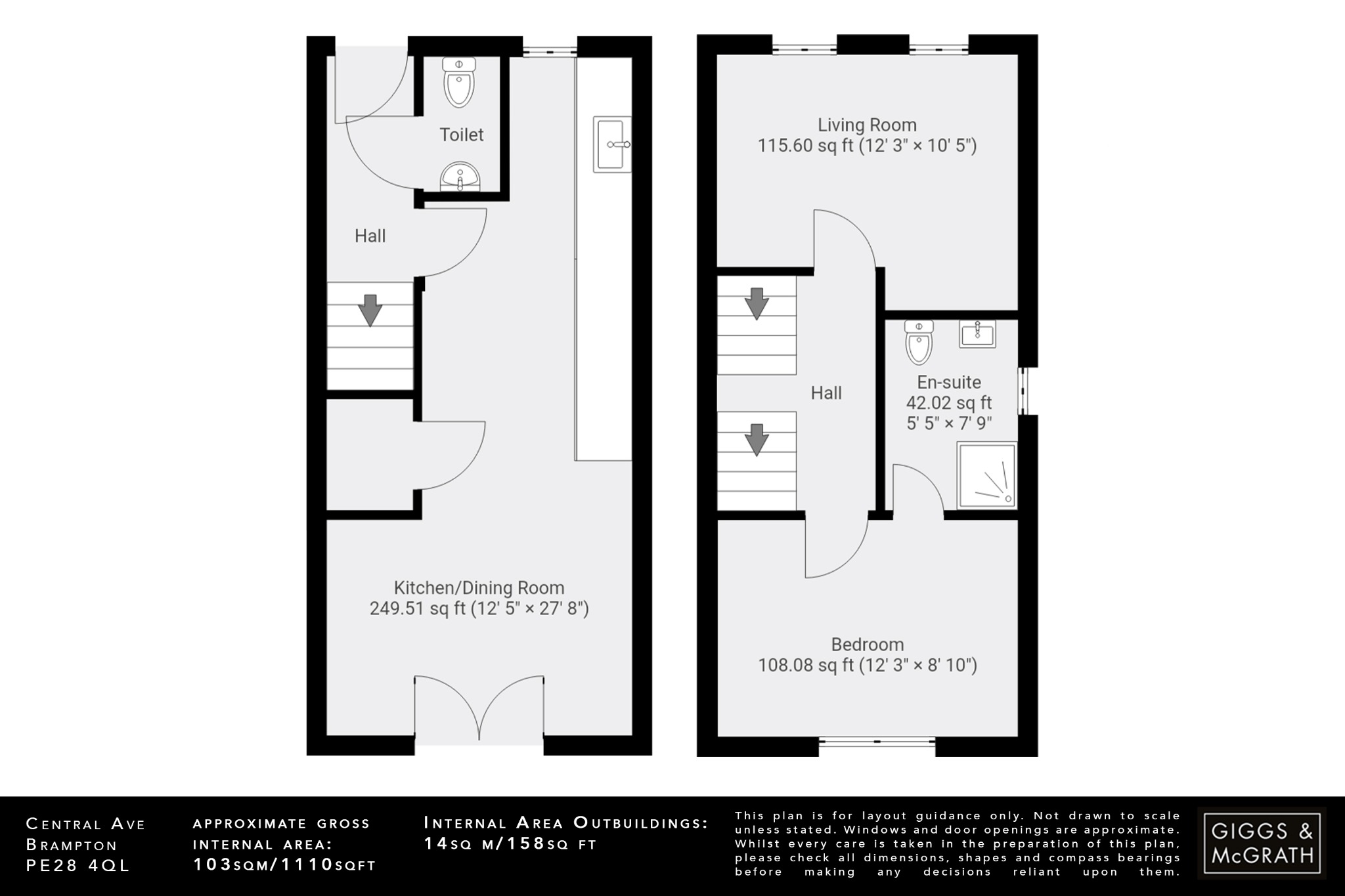 3 bed semi-detached house for sale in Central Avenue, Huntingdon - Property Floorplan