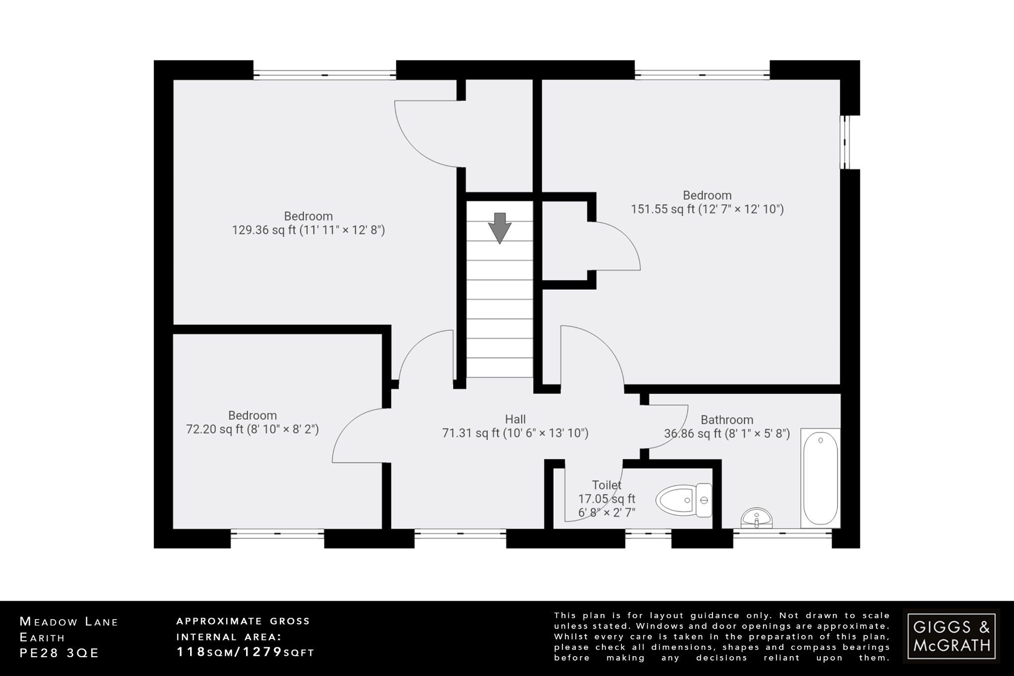 3 bed detached house for sale in Meadow Lane, Huntingdon - Property Floorplan