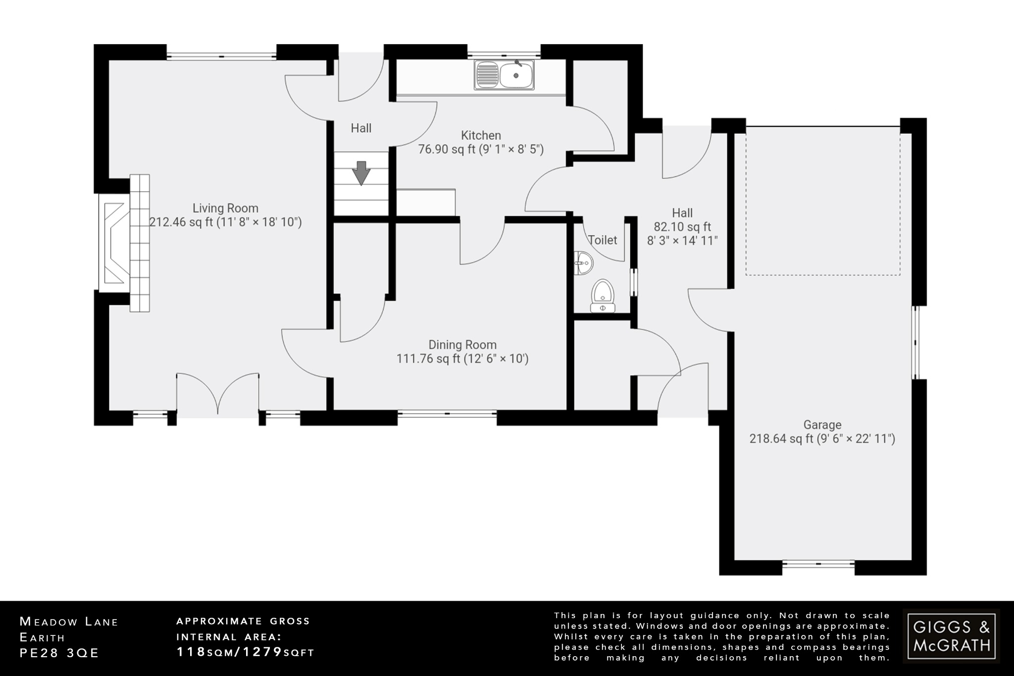 3 bed detached house for sale in Meadow Lane, Huntingdon - Property Floorplan