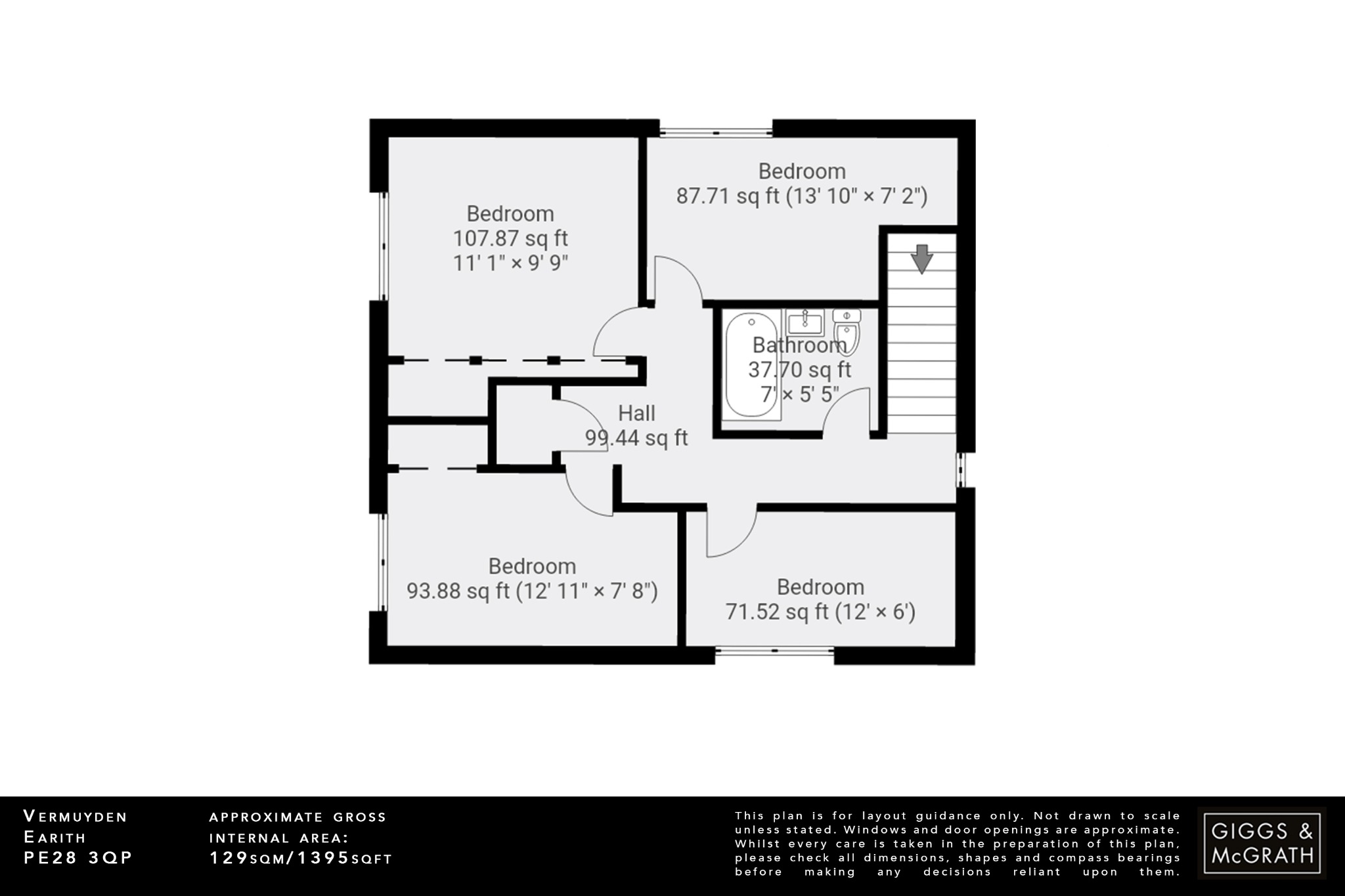 4 bed detached house for sale in Vermuyden, Huntingdon - Property Floorplan