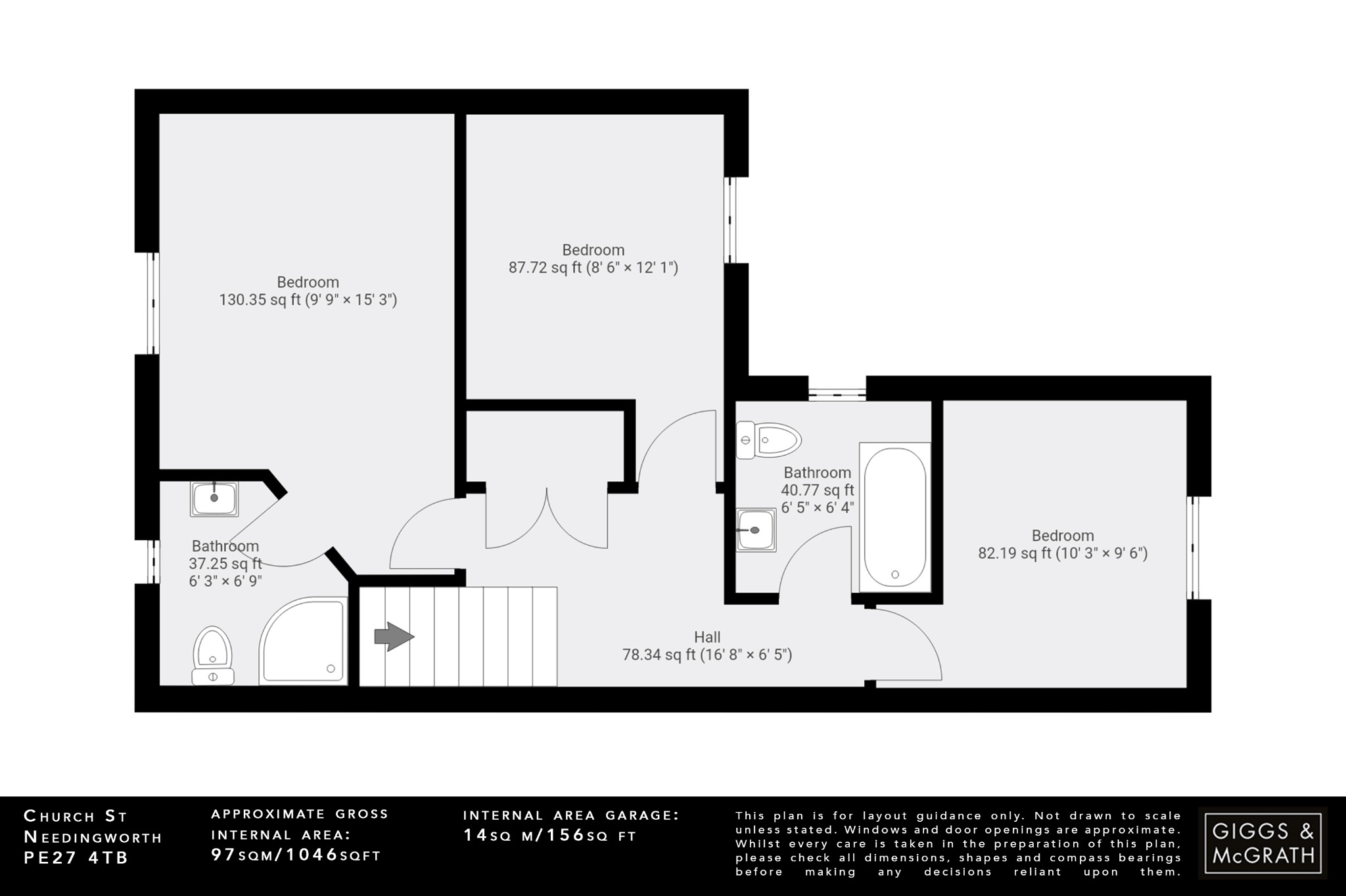 3 bed semi-detached house for sale in Church Street, St. Ives - Property Floorplan