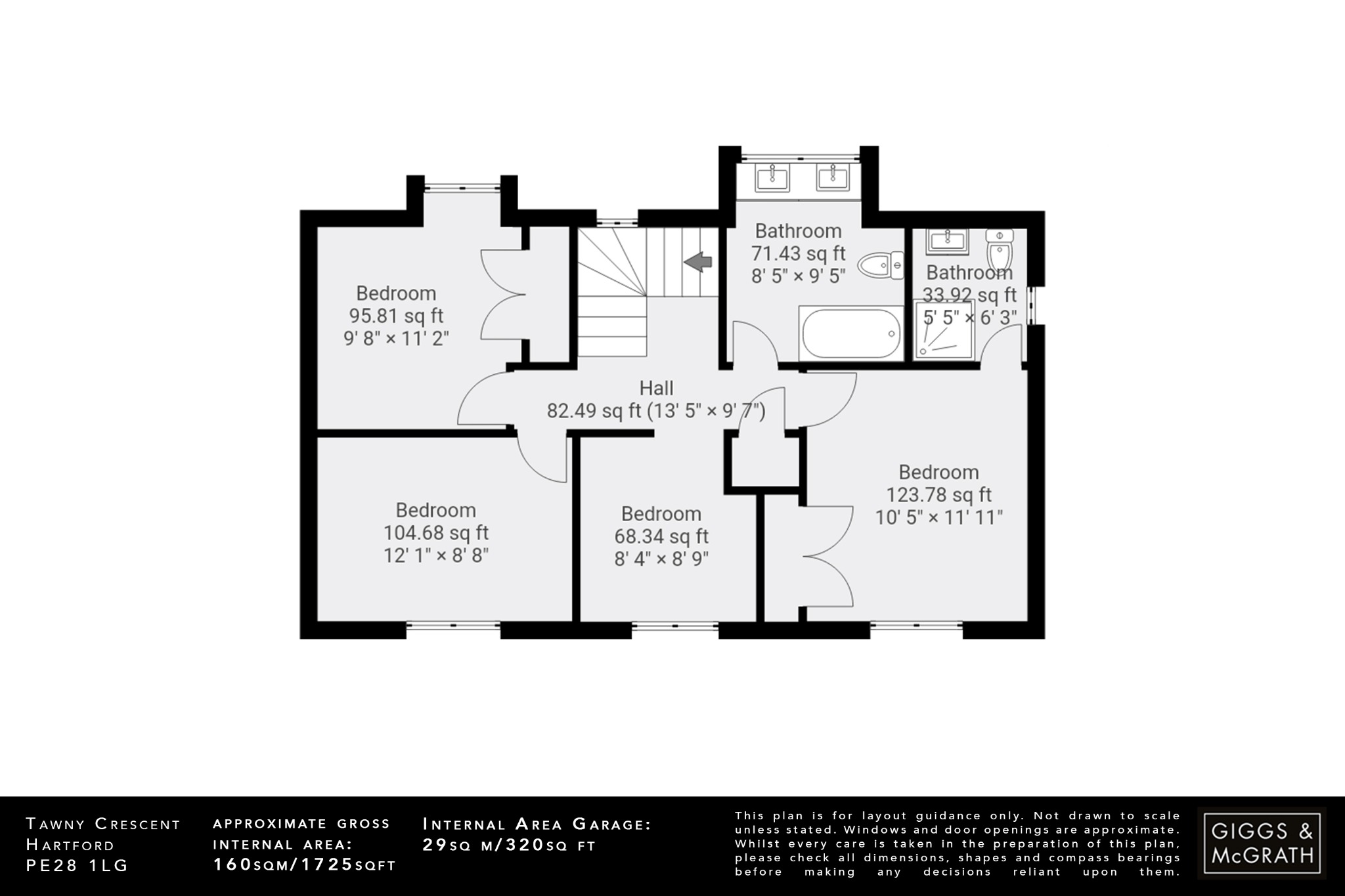 4 bed detached house for sale in Tawny Crescent, Huntingdon - Property Floorplan