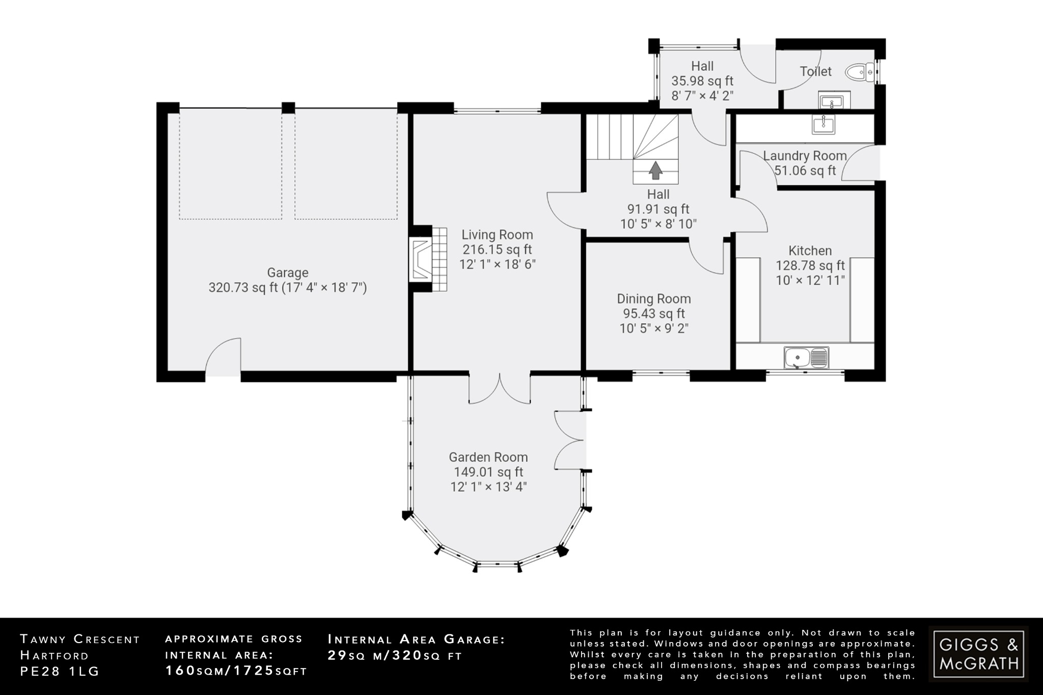 4 bed detached house for sale in Tawny Crescent, Huntingdon - Property Floorplan