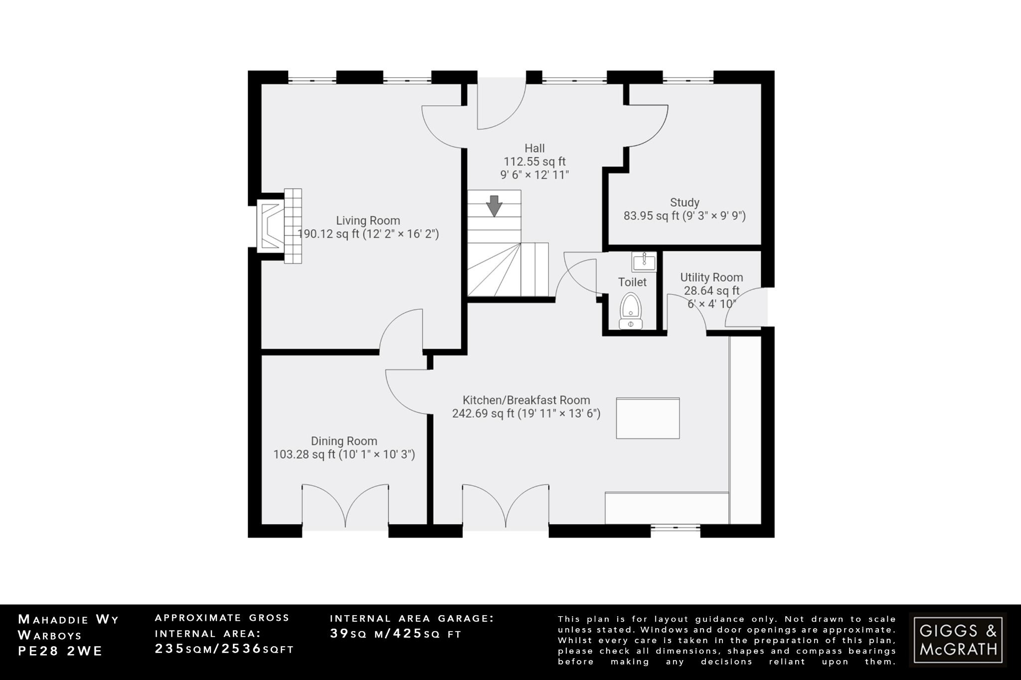 5 bed detached house for sale in Mahaddie Way, Huntingdon - Property Floorplan