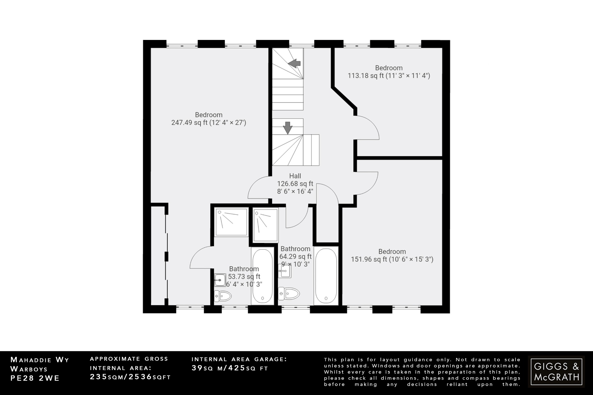 5 bed detached house for sale in Mahaddie Way, Huntingdon - Property Floorplan