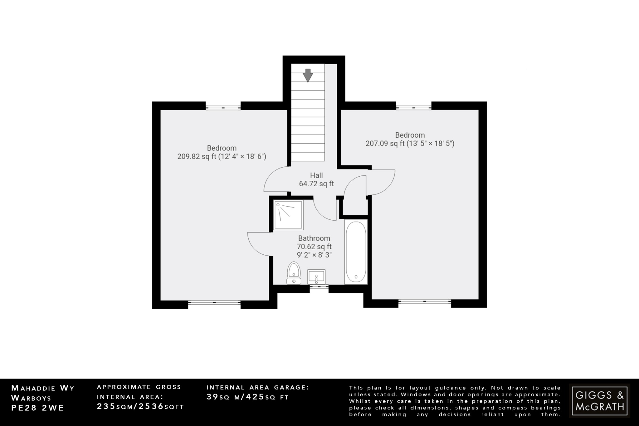 5 bed detached house for sale in Mahaddie Way, Huntingdon - Property Floorplan